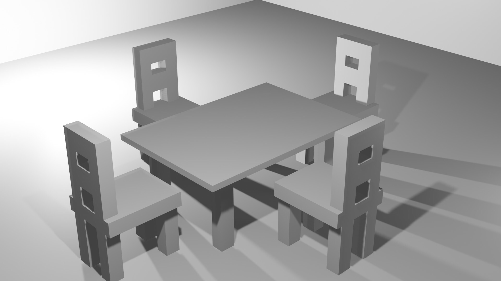 my first table and chairs