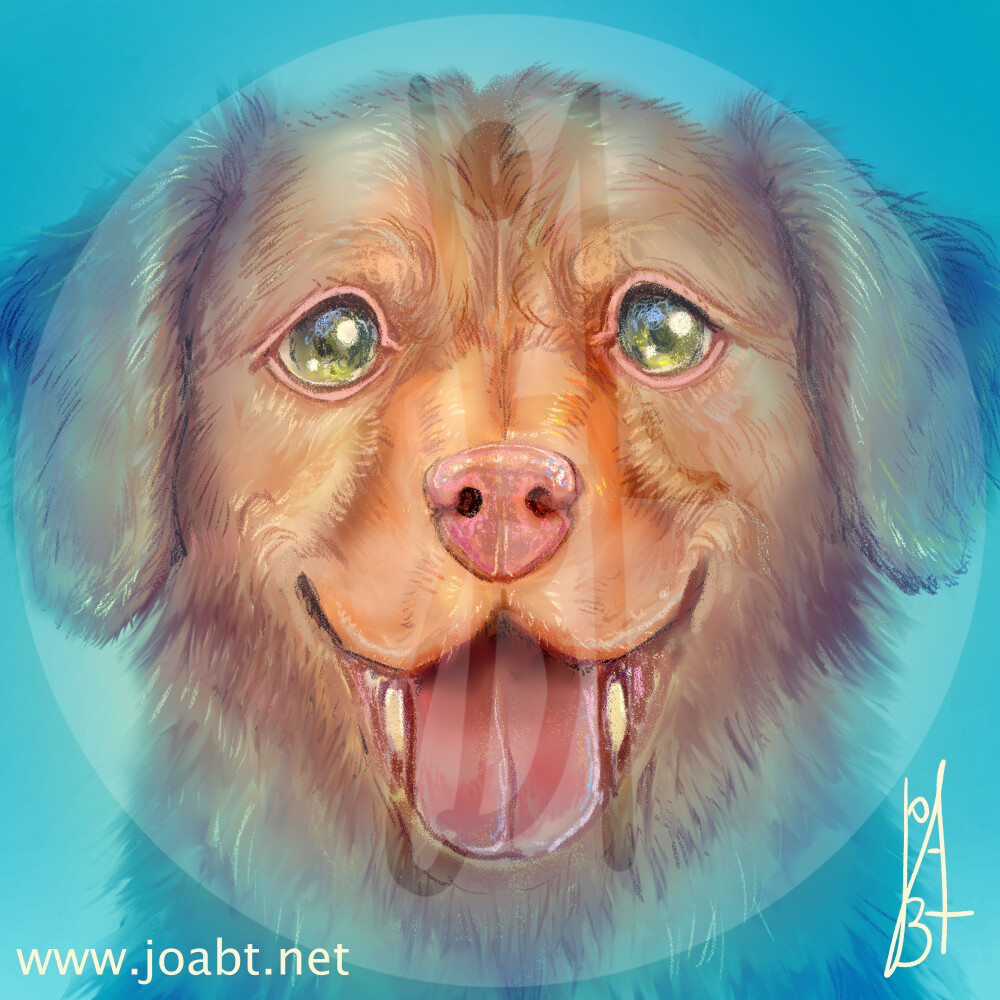 Another doggo while experimenting with brushes.