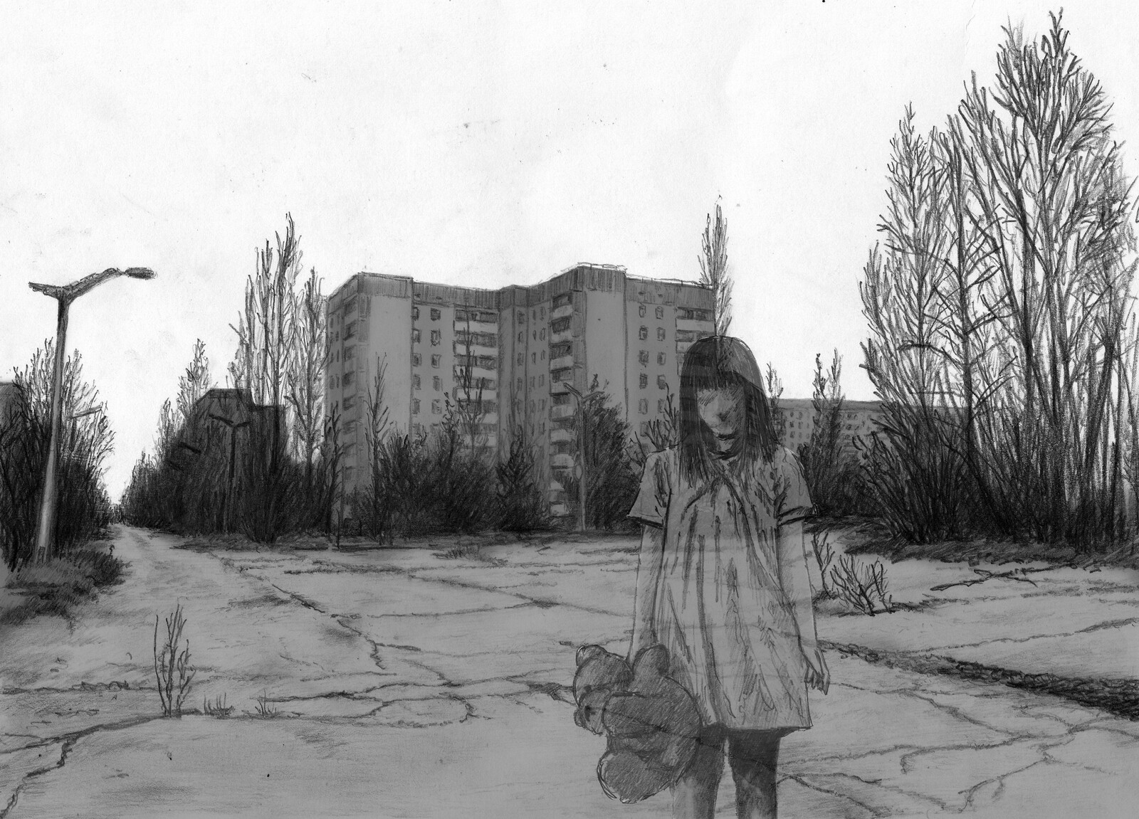 Рисунки в припяти на стенах