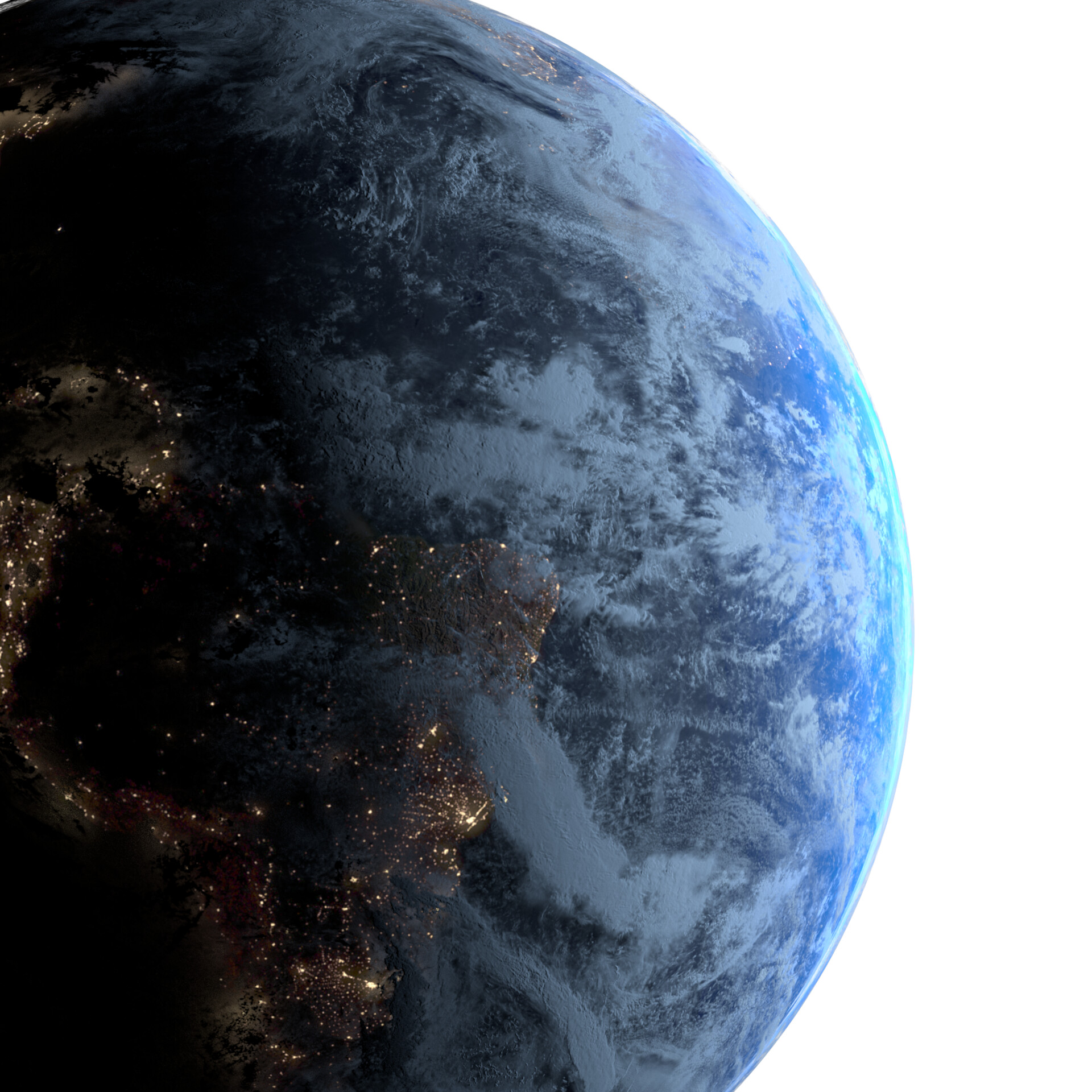 Artstation Cinema 4d Redshift Earth Render Test Mucahit Vangolu