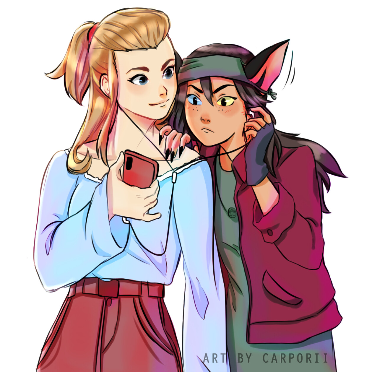 Artstation Adora And Catra Carolina Caporrino This was supposed to be season 1 fanart but i just forgot to finish this piece. adora and catra carolina caporrino