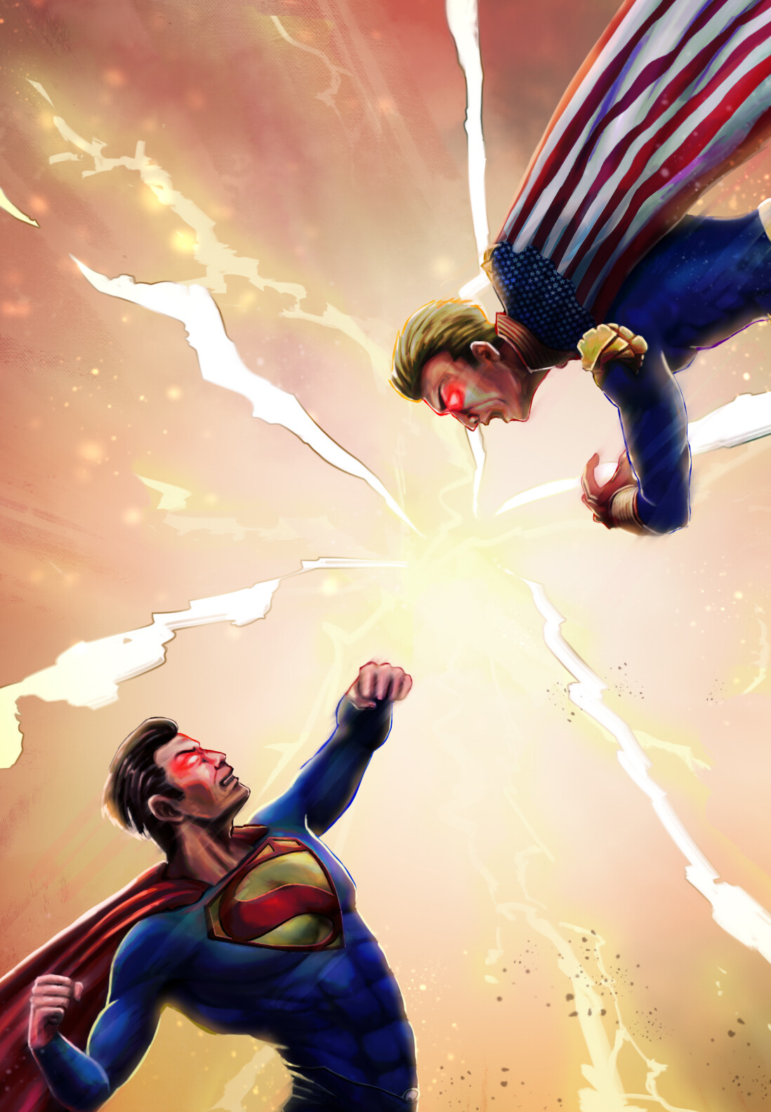 Artstation Superman Vs Homelander Yandy Pang
