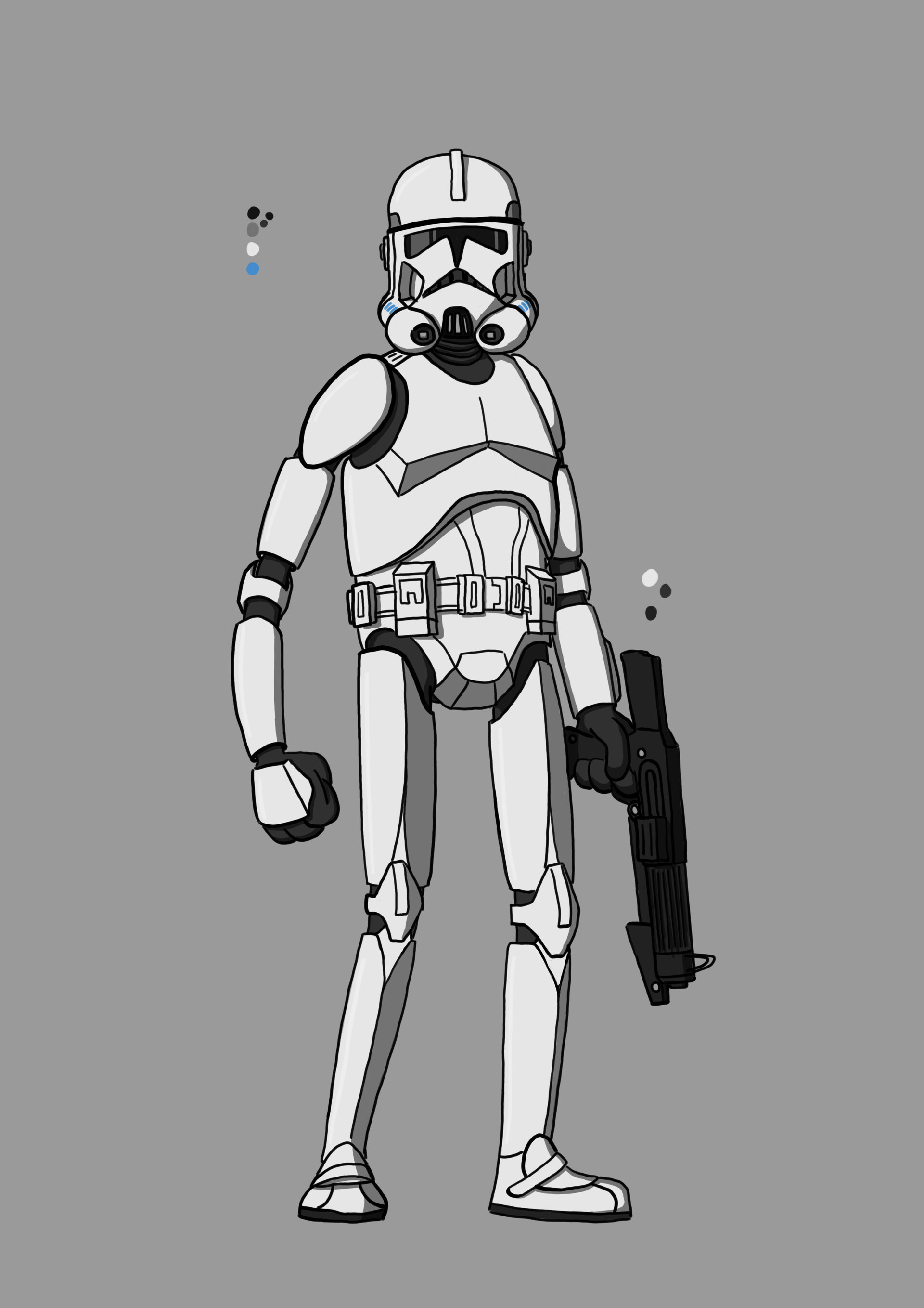 Phase 2 Clone Trooper Drawing Altartdrawingsketches