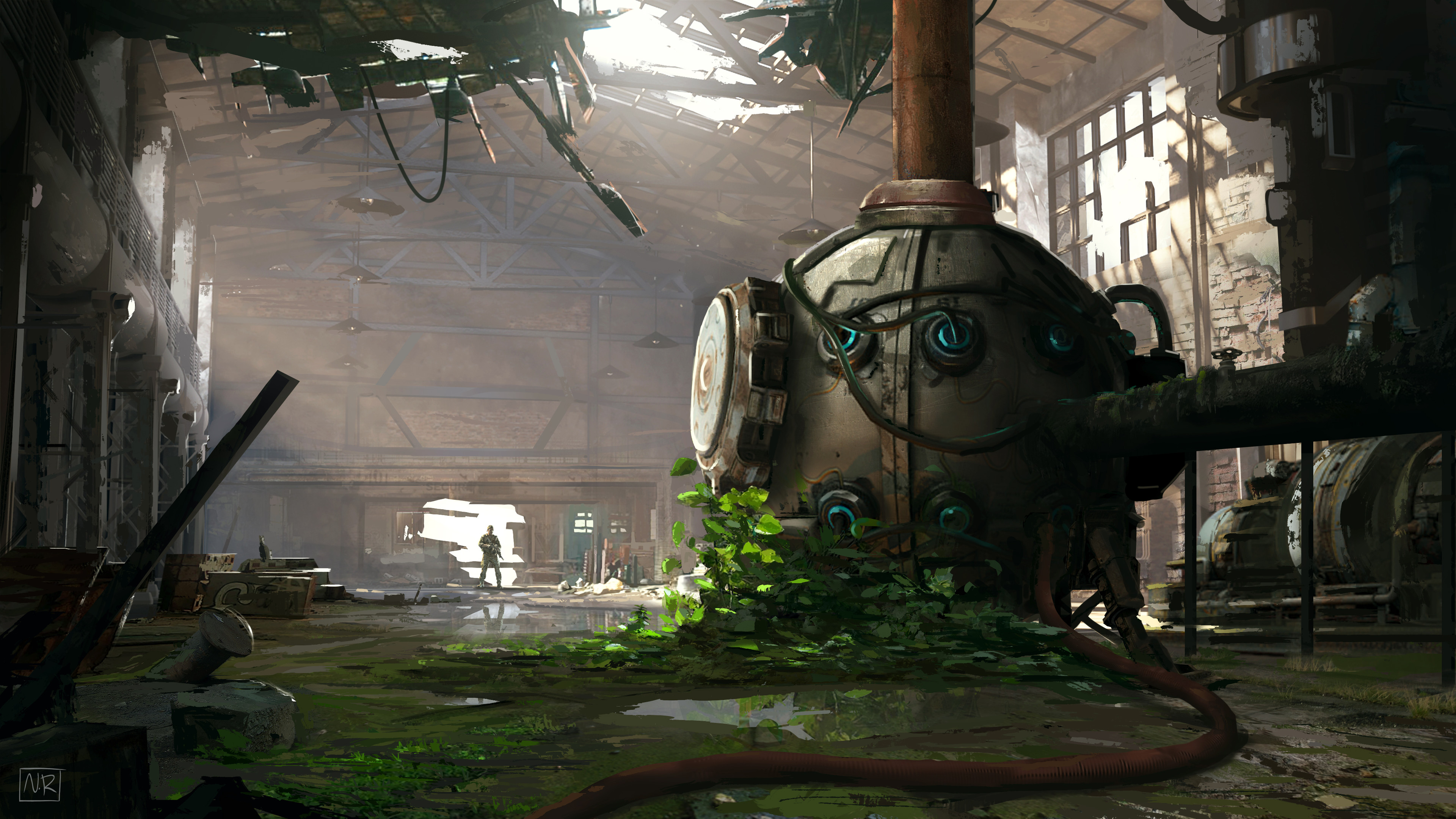 Abandoned Lab in a post apocalyptic world.