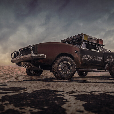 Javier oquendo dodge charger pre runner 1
