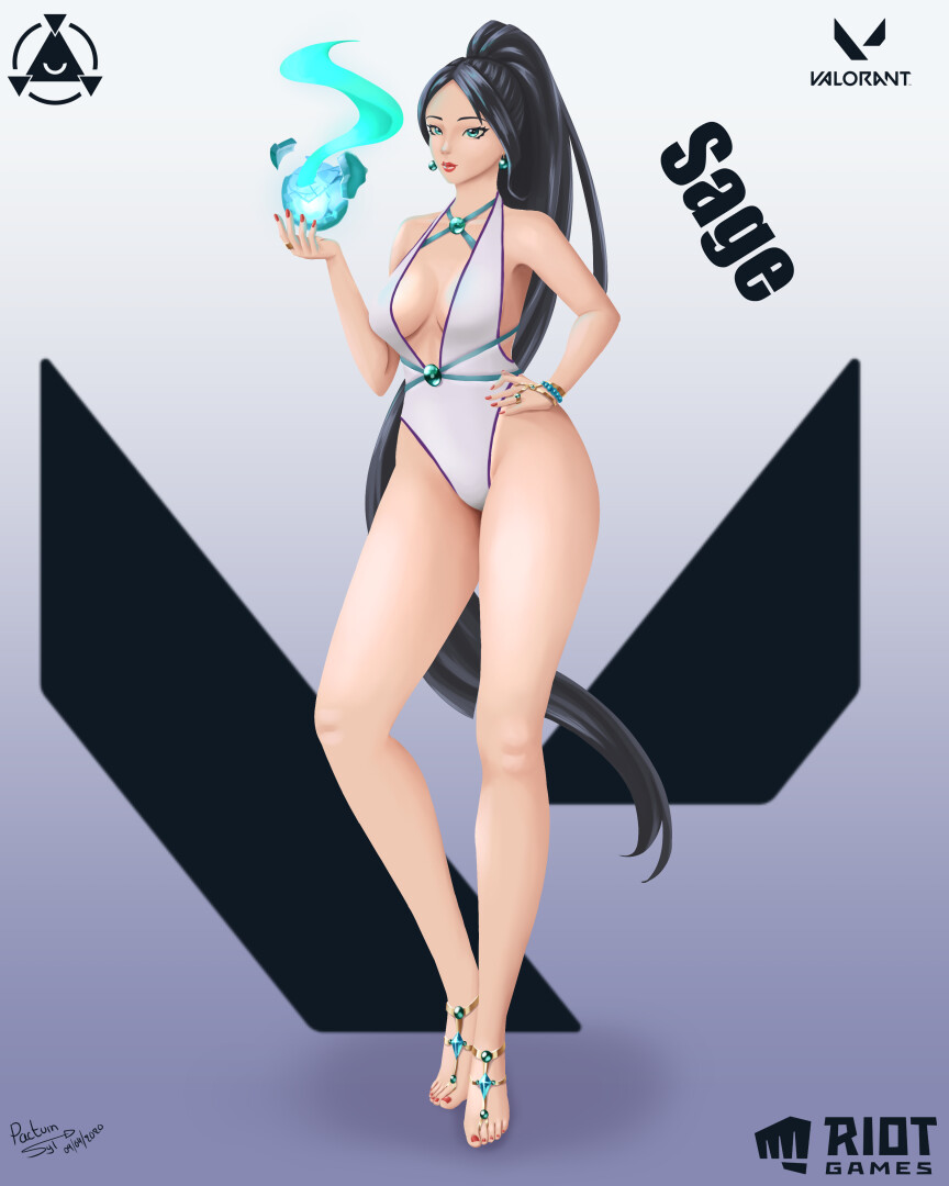A fanart of Sage form Valorant Game by Riot Games HD+nude version: https://...