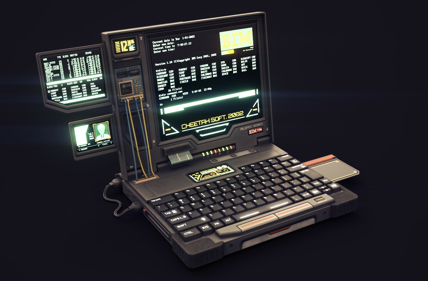 Cyberpunk ноутбук