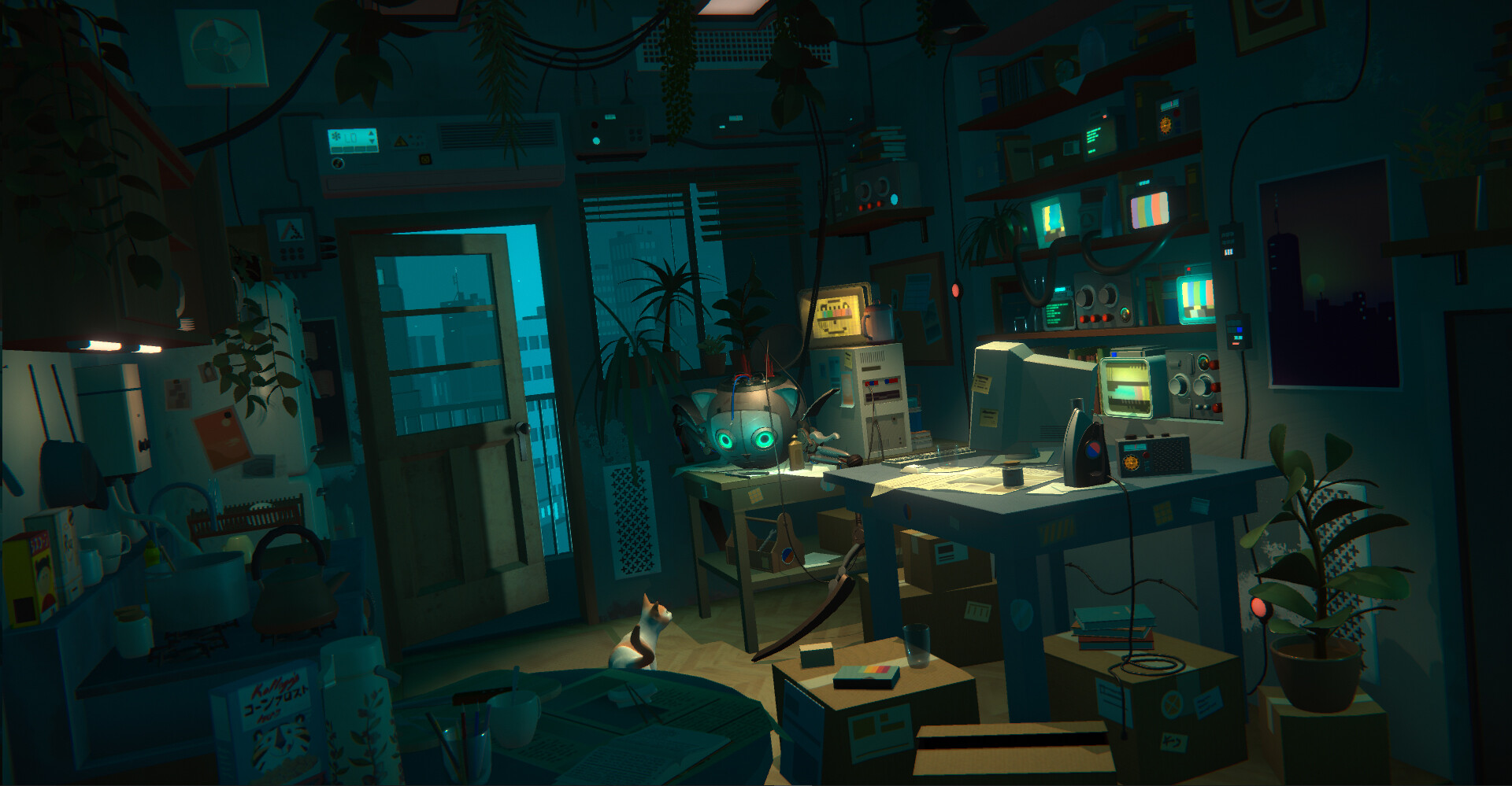 Natalie Crabtree Exp Dinusty Cyberpunk Challenge Apartment Droid Workshop