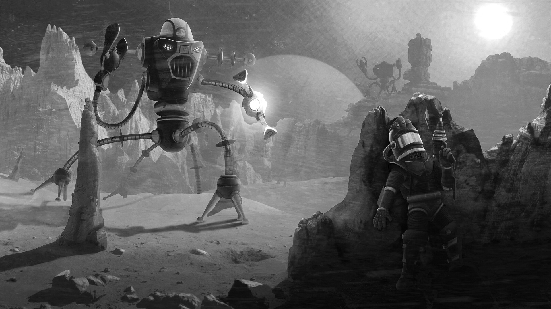 Oscar Pinchen Retro Alien Quad Walker Ambush