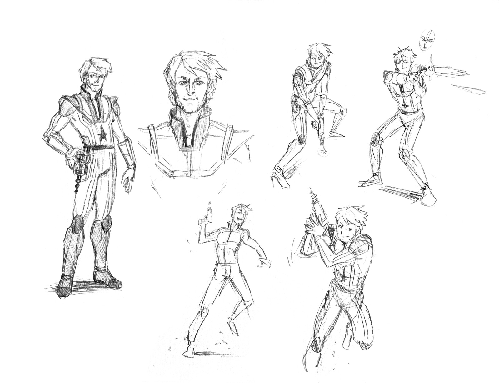 Croquis de recherche.