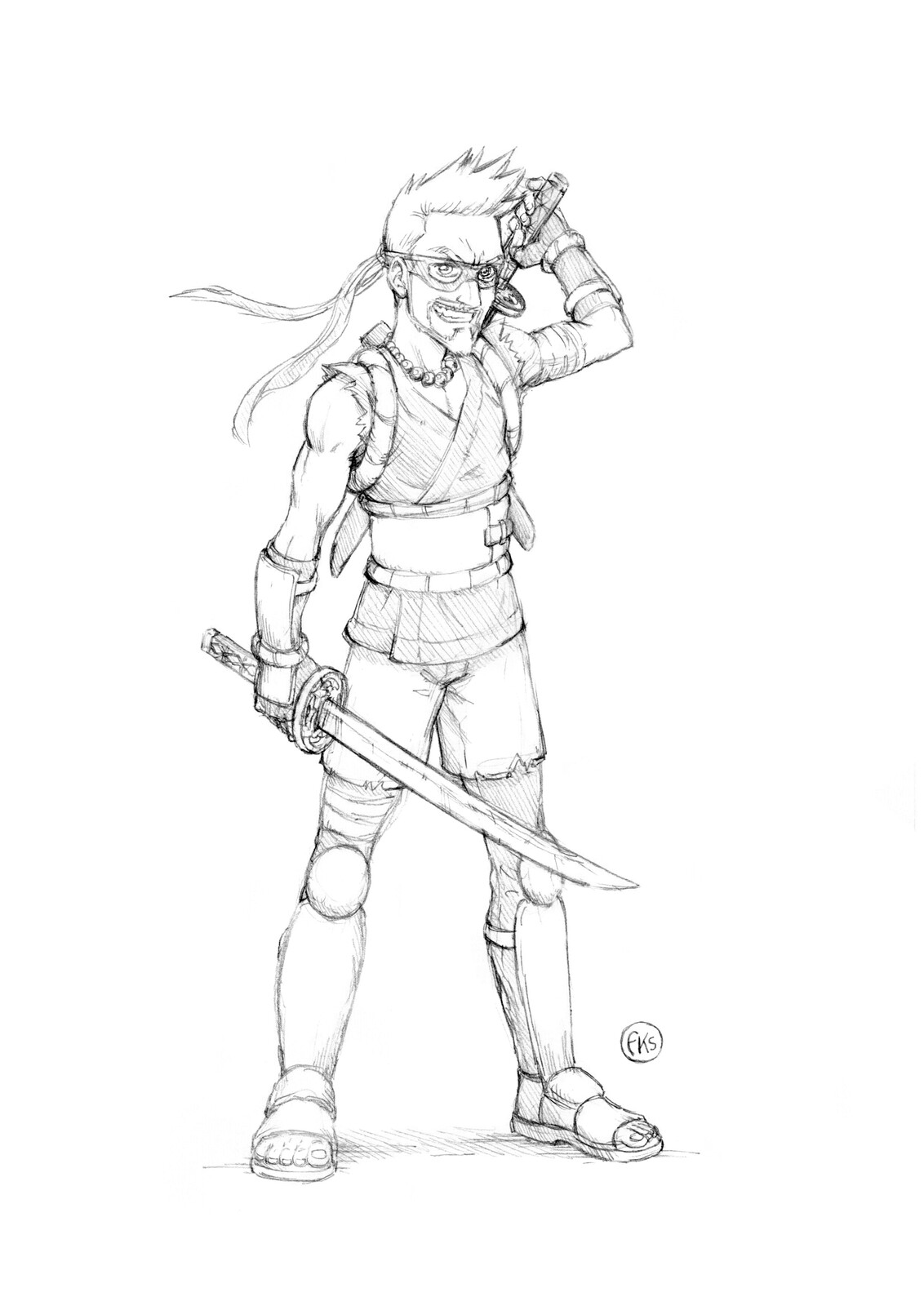 Sketch.
Crayonné.