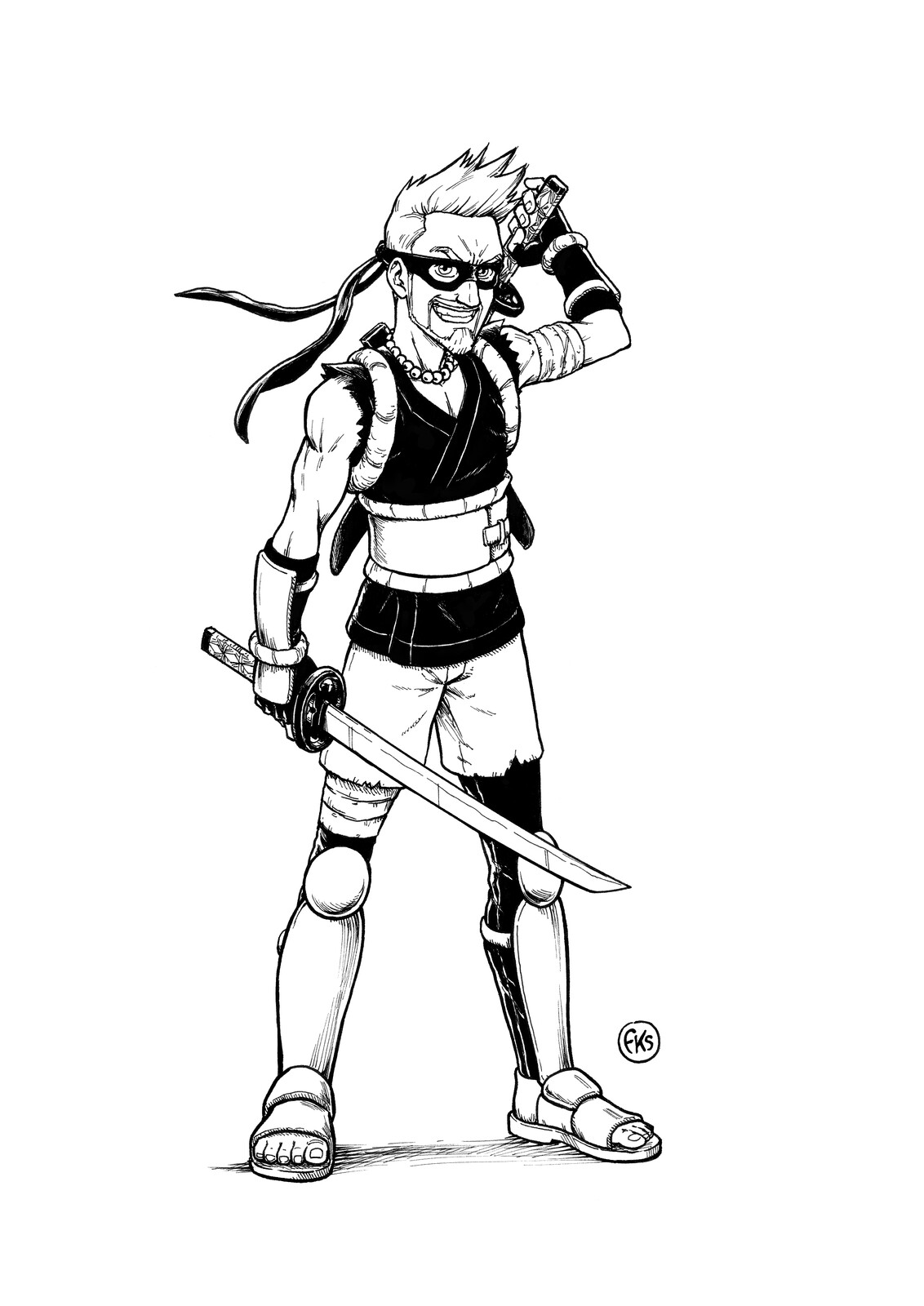 Ink art. 
Encrage.