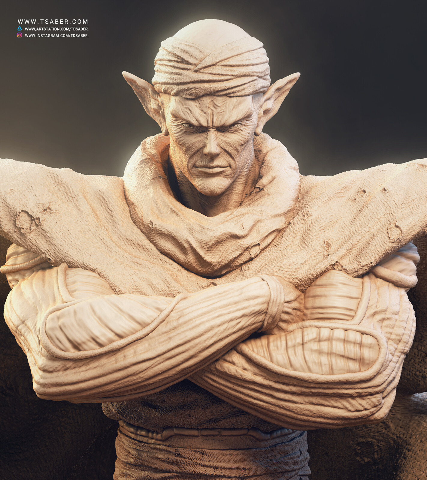 dbz piccolo statue