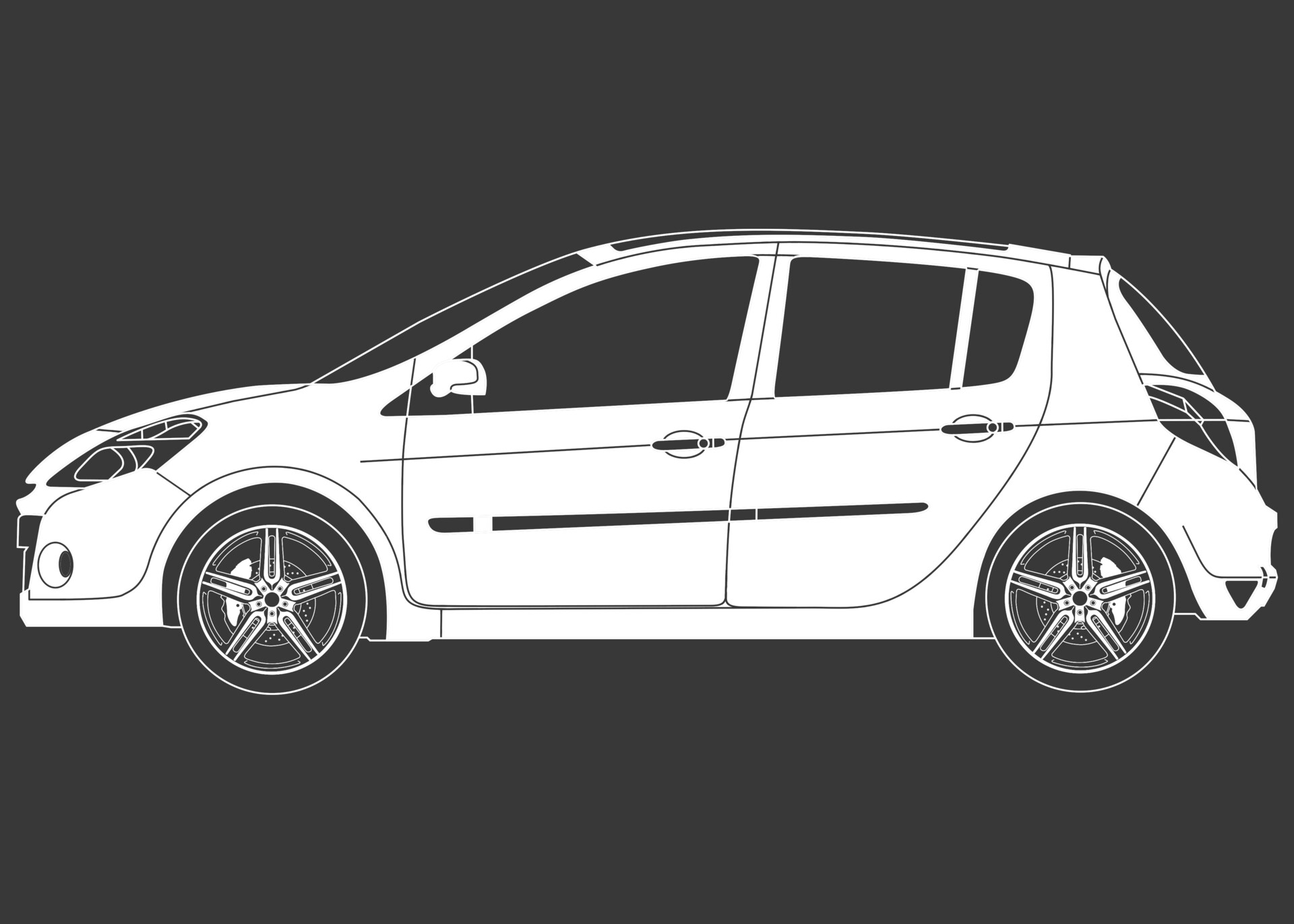ArtStation - Renault Clio 3 (side)