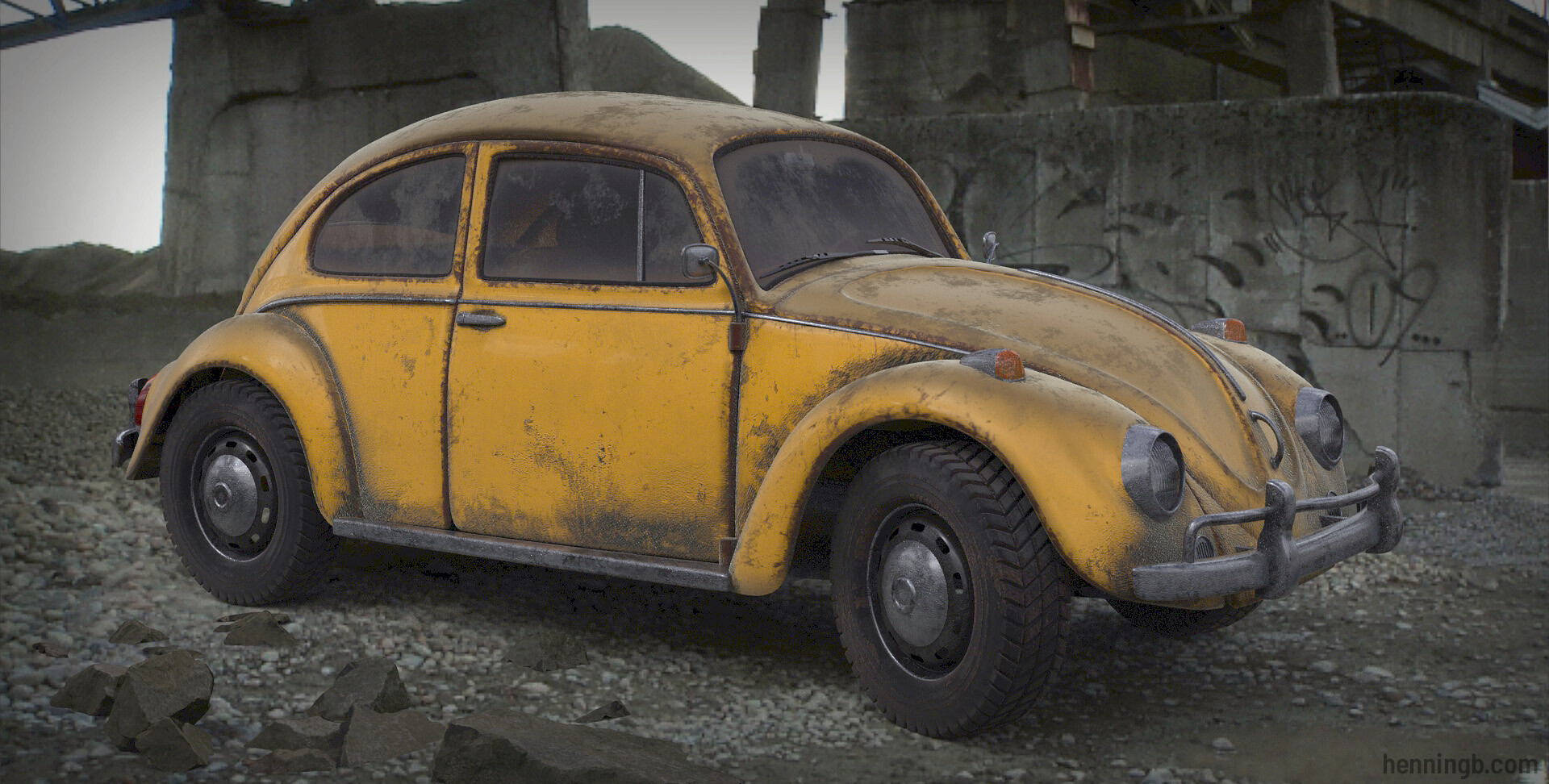 ArtStation - Volkswagen Beetle