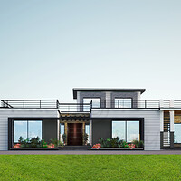 Artstation 1 Kanal House 3d Front Elevation Hamza Hanif