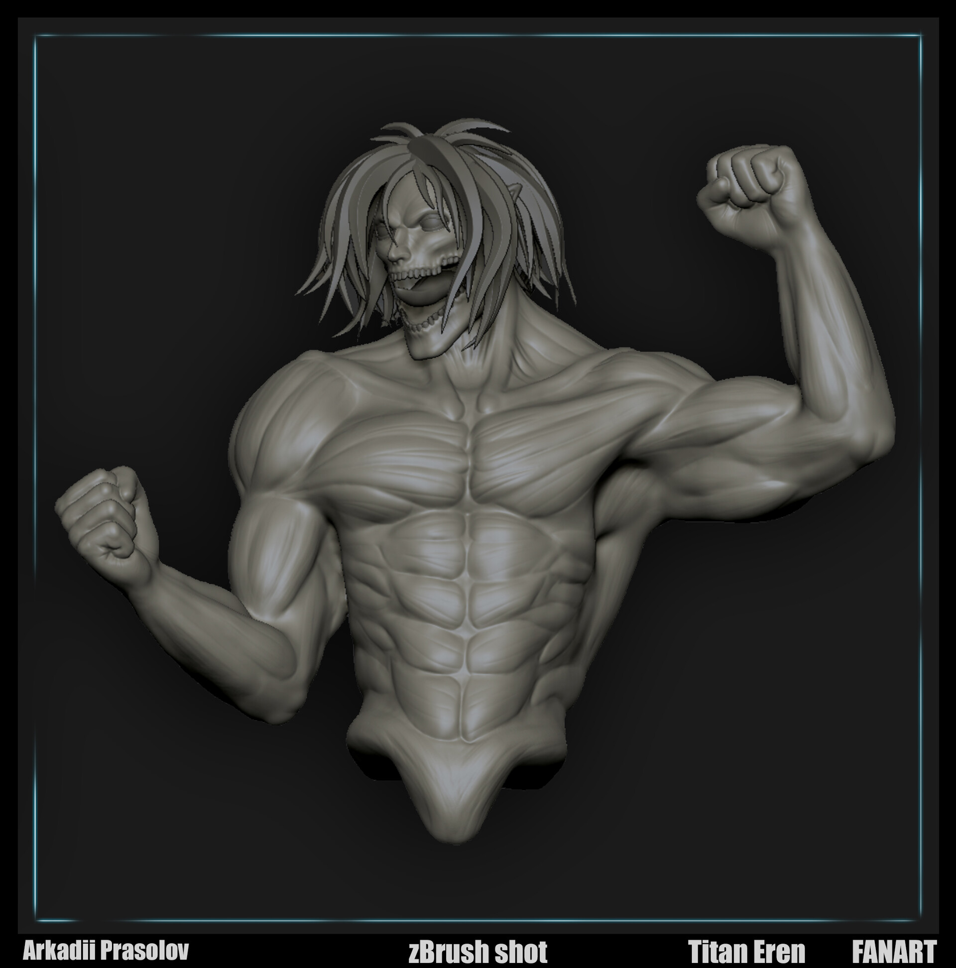 Artstation Eren Titan Form Fanart Arkadii Prasolov What if his human body was permanently fused into the titan form when he transformed for the first time? artstation eren titan form fanart