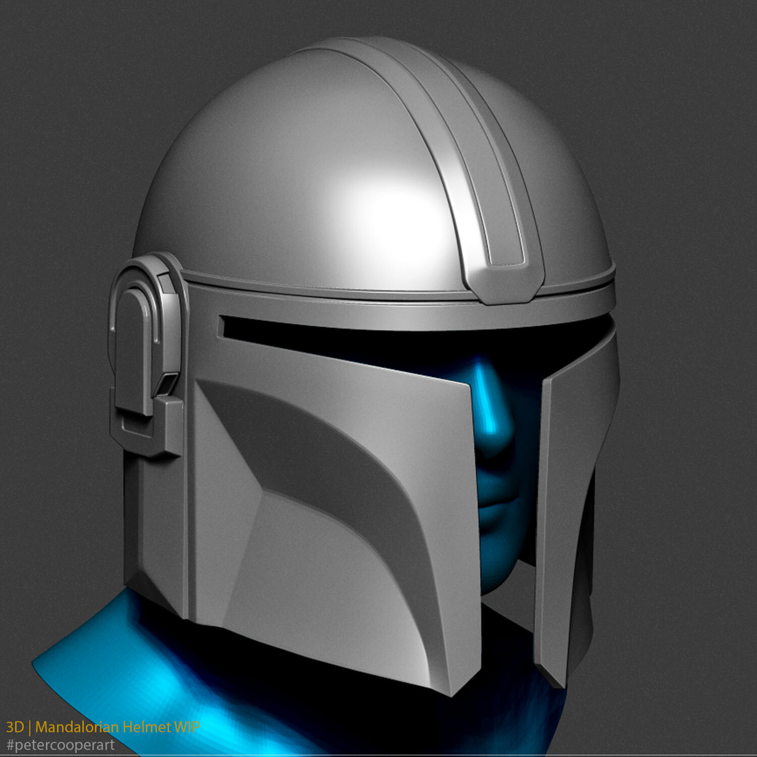 Artstation Mandalorian Helmet Prop For 3d Printing Peter Cooper