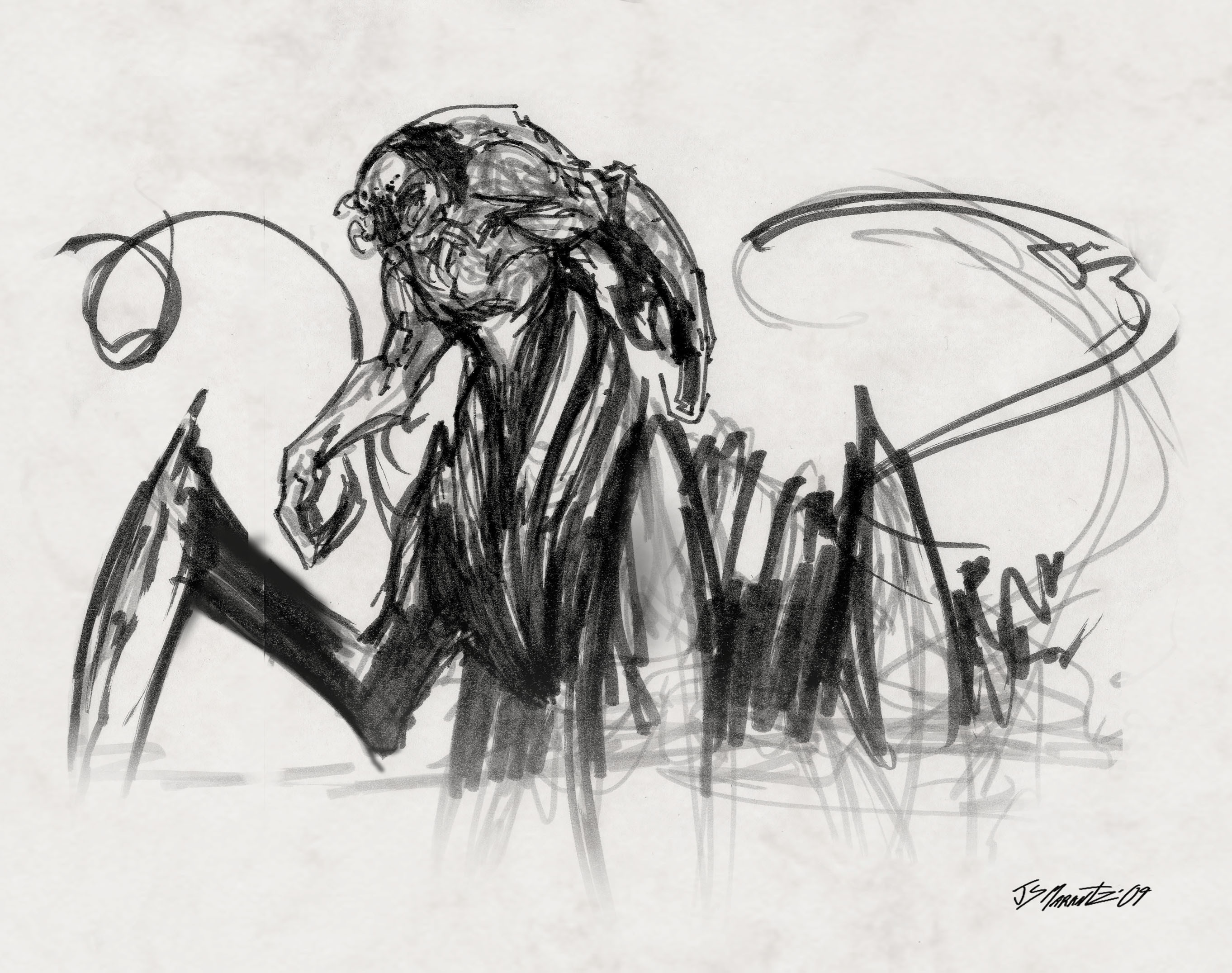 Kraken (Clash of the Titans)  Concept art, Concept art characters, Movie  character sketch