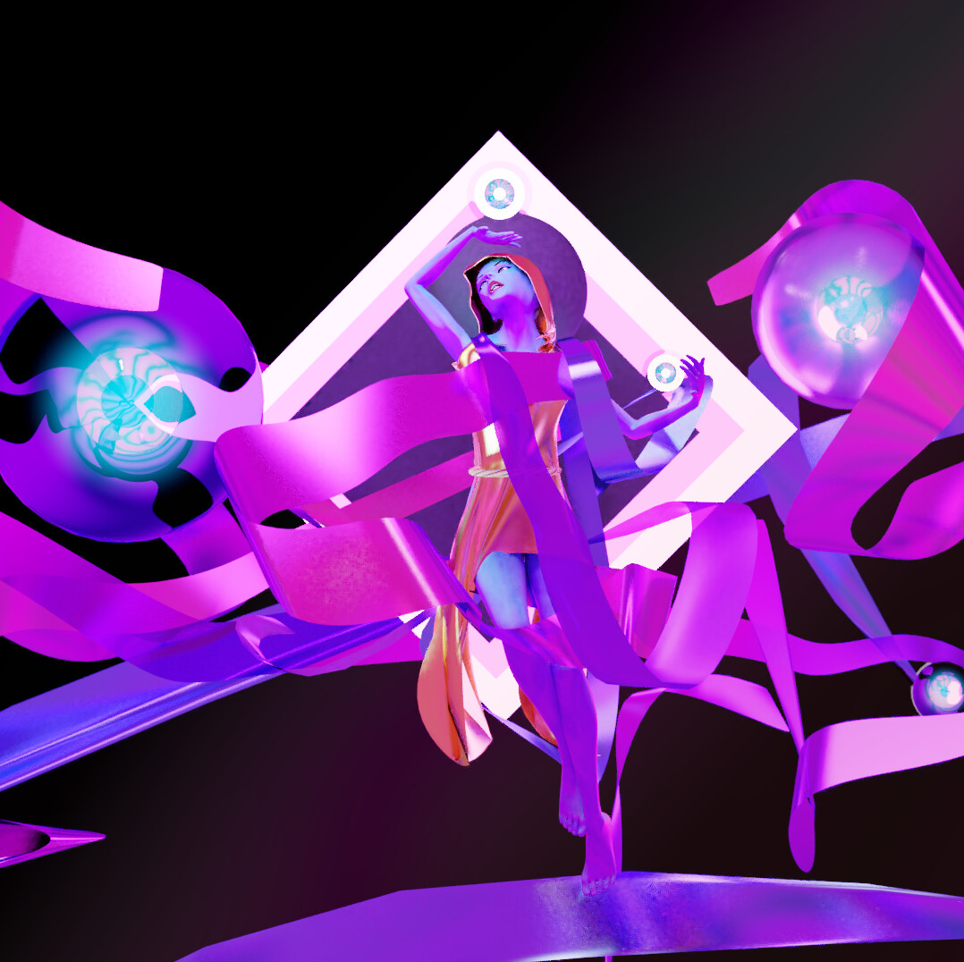 ArtStation - Floating Ribbons (2020)