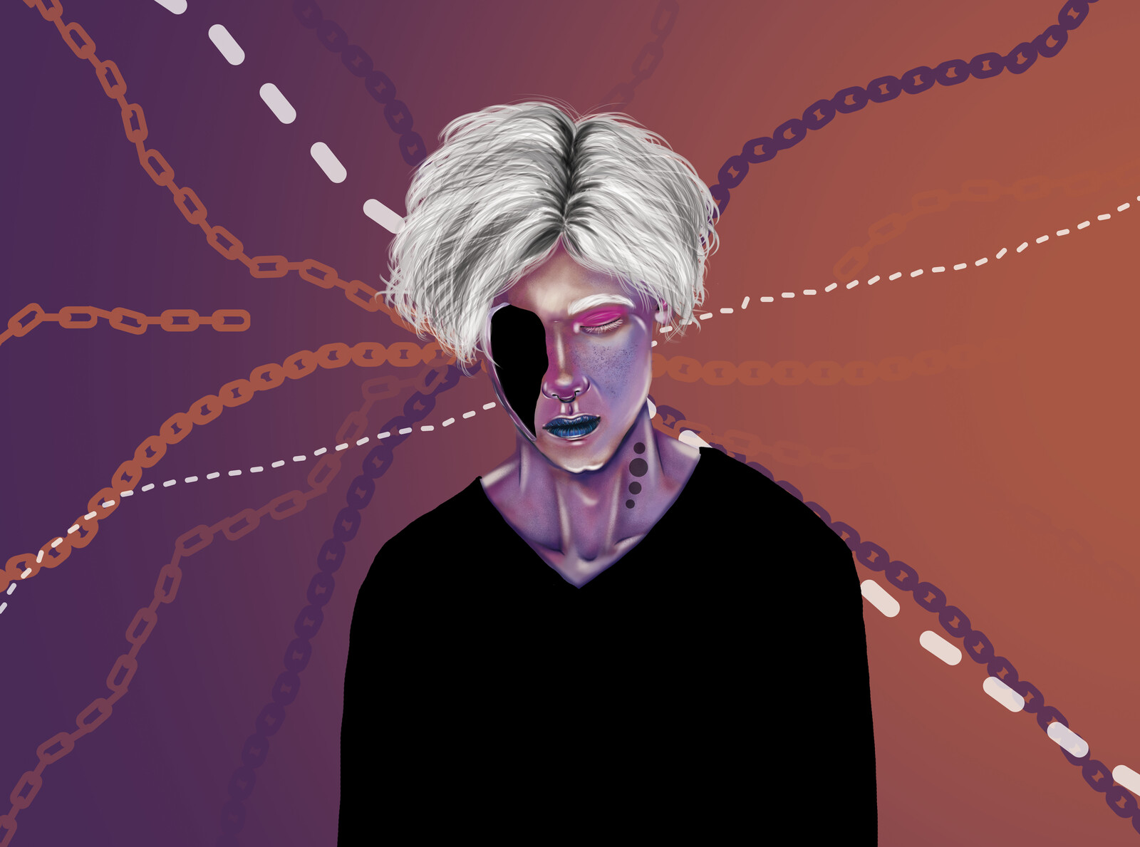 artstation colorful man selin bozkurt