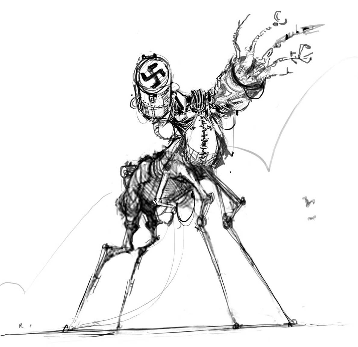 ArtStation Horse Rotorvator CanisterBot