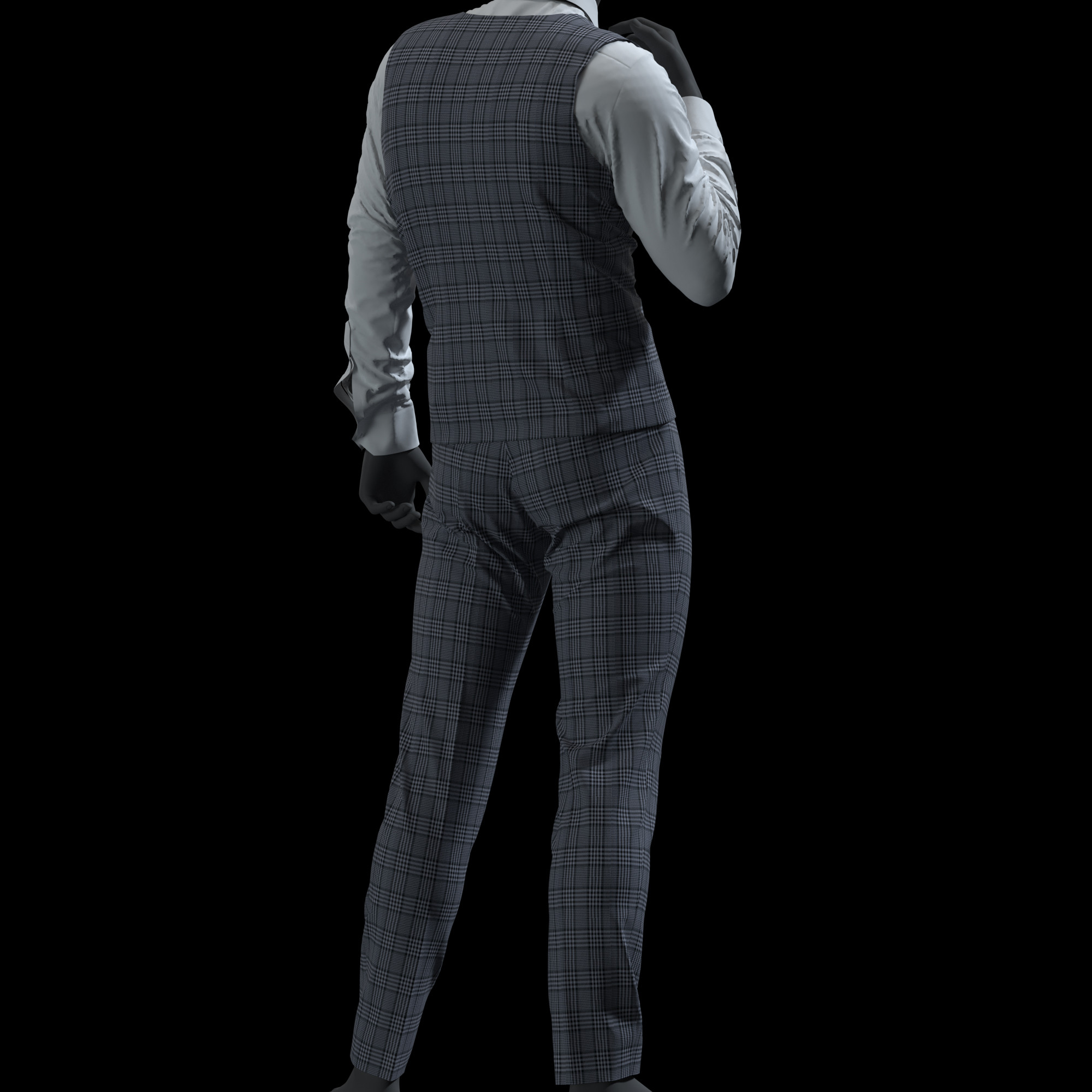 Artstation Mens Check Suit Set No Brand