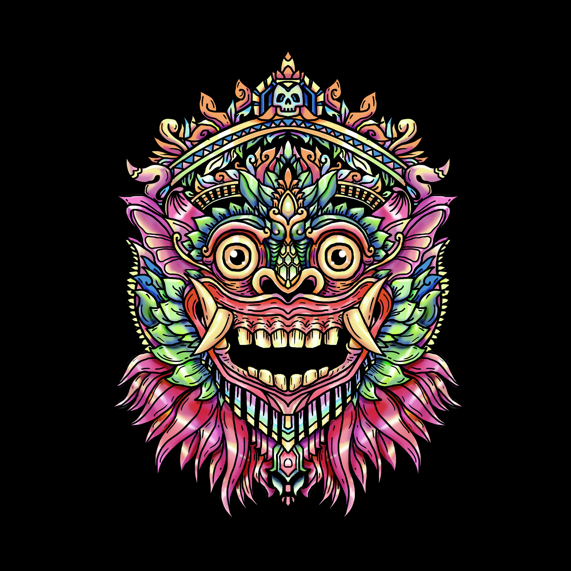 ArtStation - Barong Masks from Bali