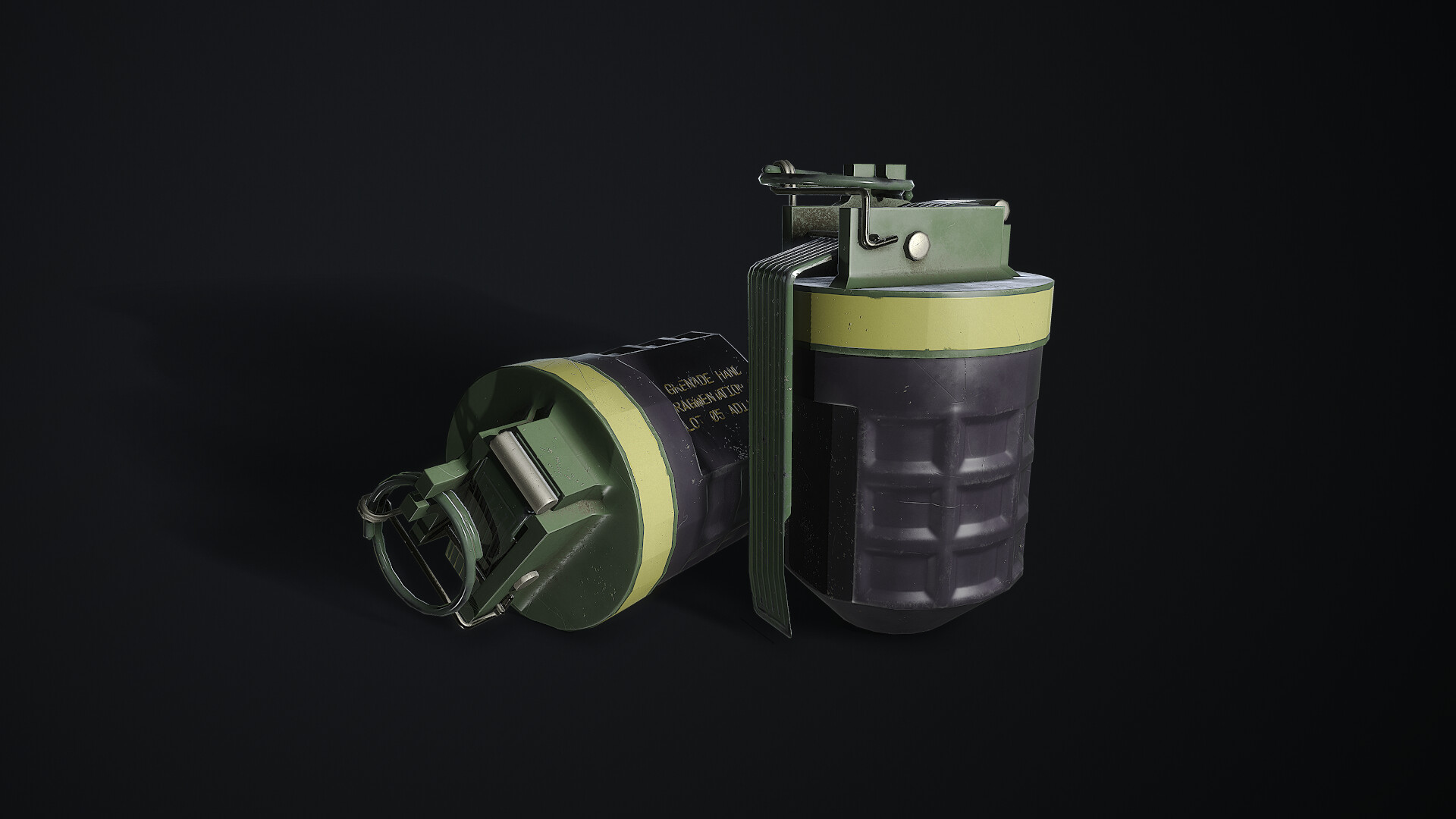 Guy Milner Game Artist F1 Hand Grenade