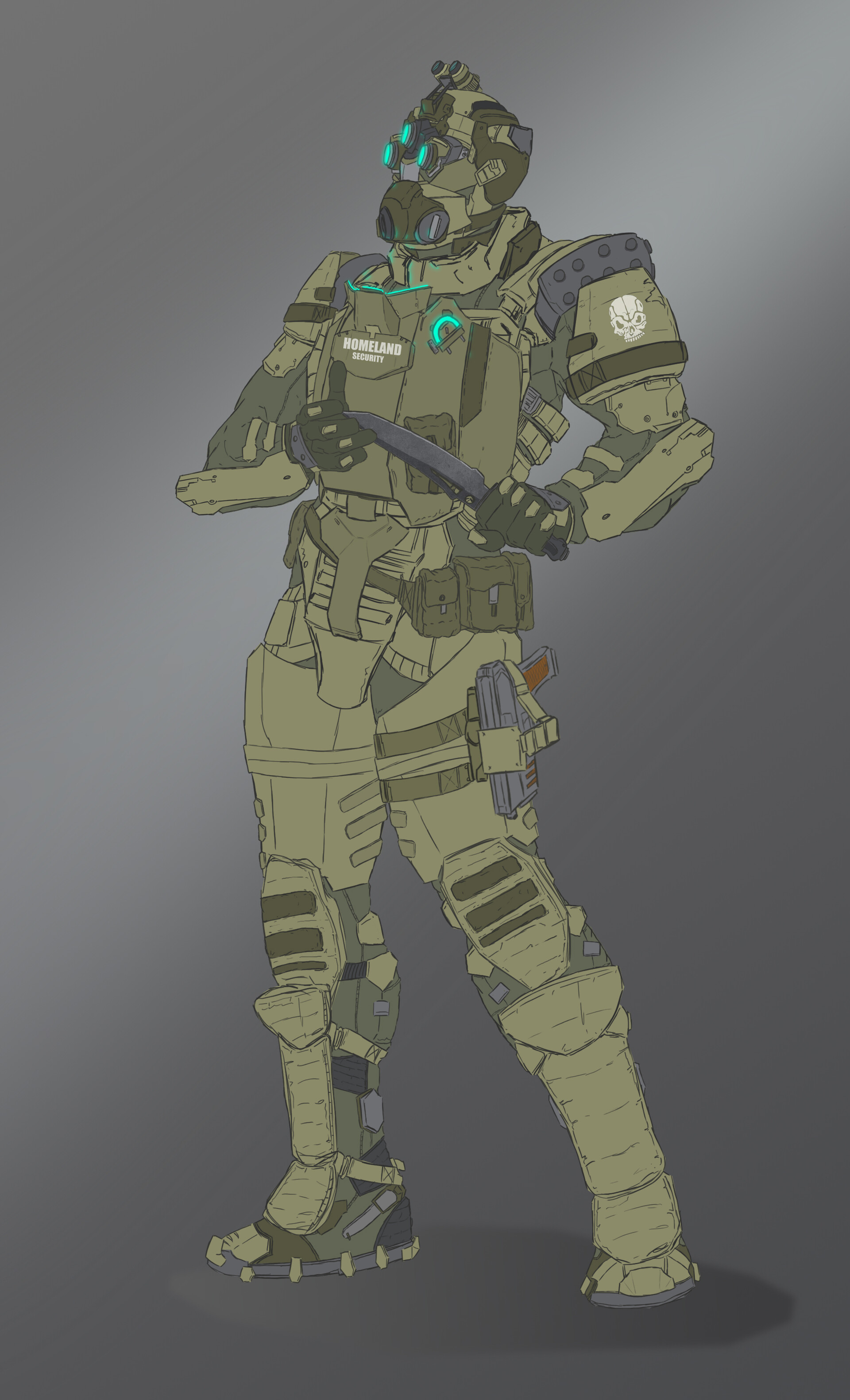 Artstation Dead Space Personal Project Hsc Military Suit Skwallie Tsukoo