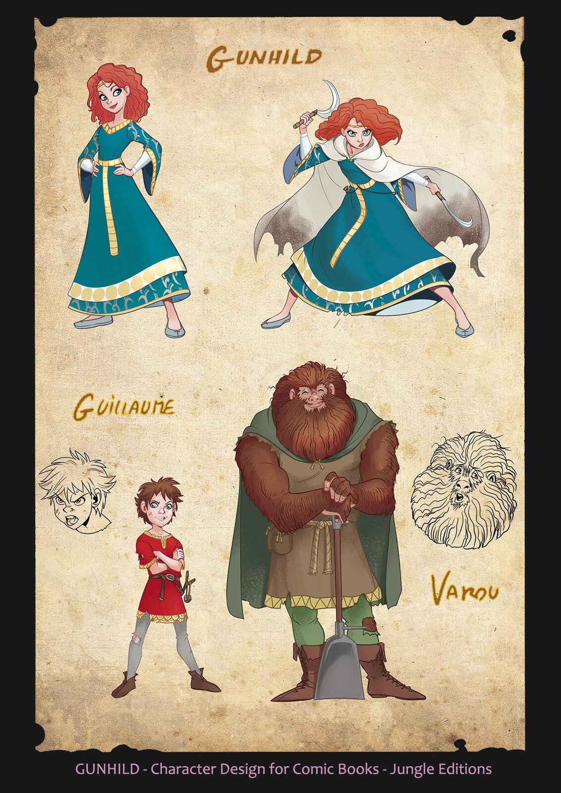 Gunhild - Test page &amp; Character Design