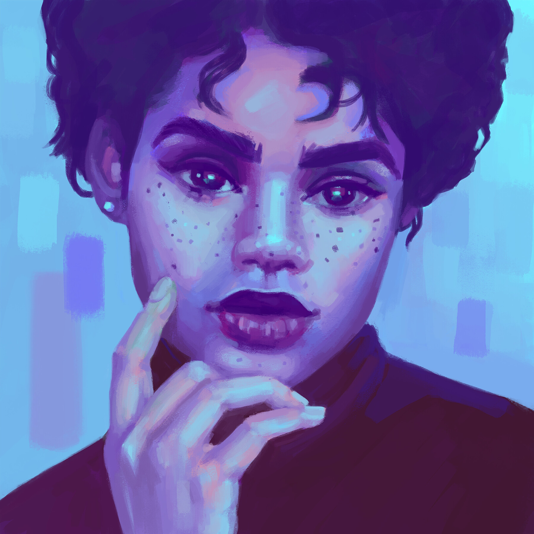 ArtStation Blue girl