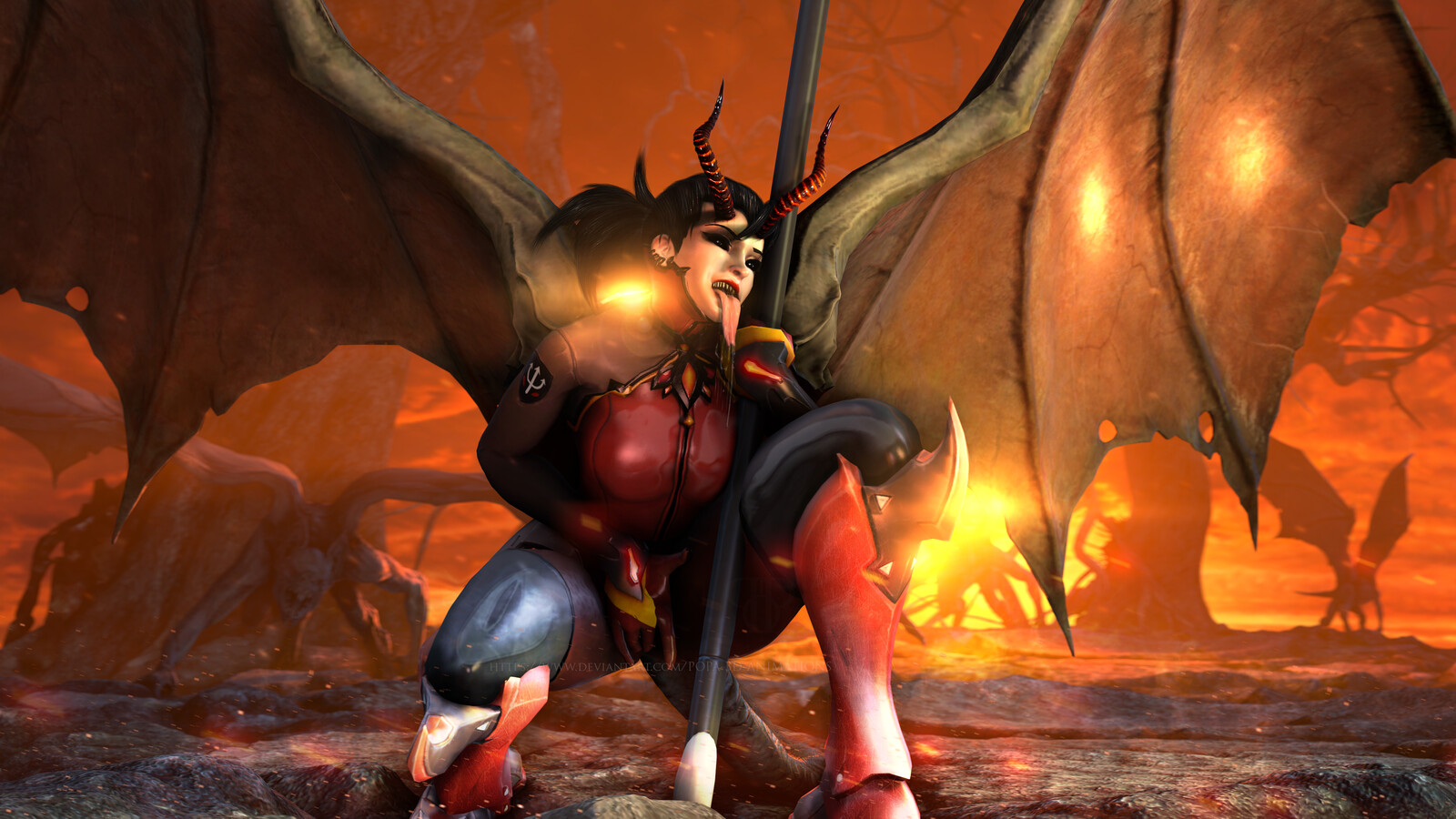 Artstation Devil Mercy The Goddess Of Sodomy P O P A 3d