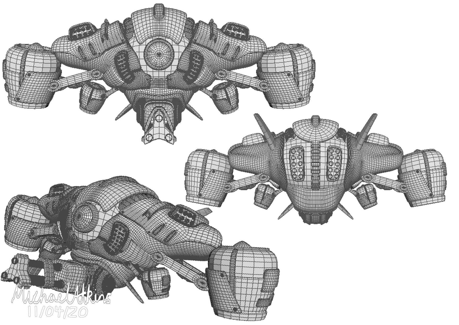 Michael Atkins Michael Atkins 3d Futuristic Drone