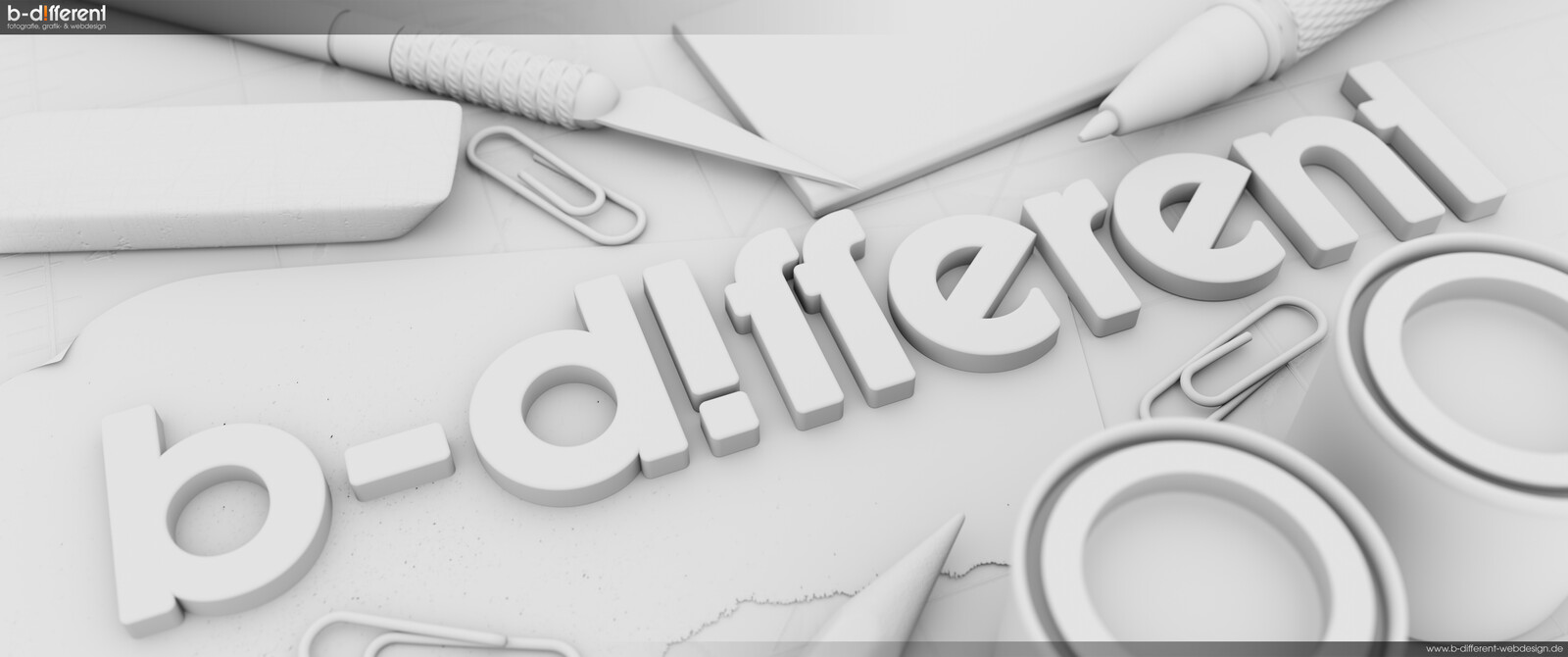 my logo in a virtual workspace | ambient occlusion pass