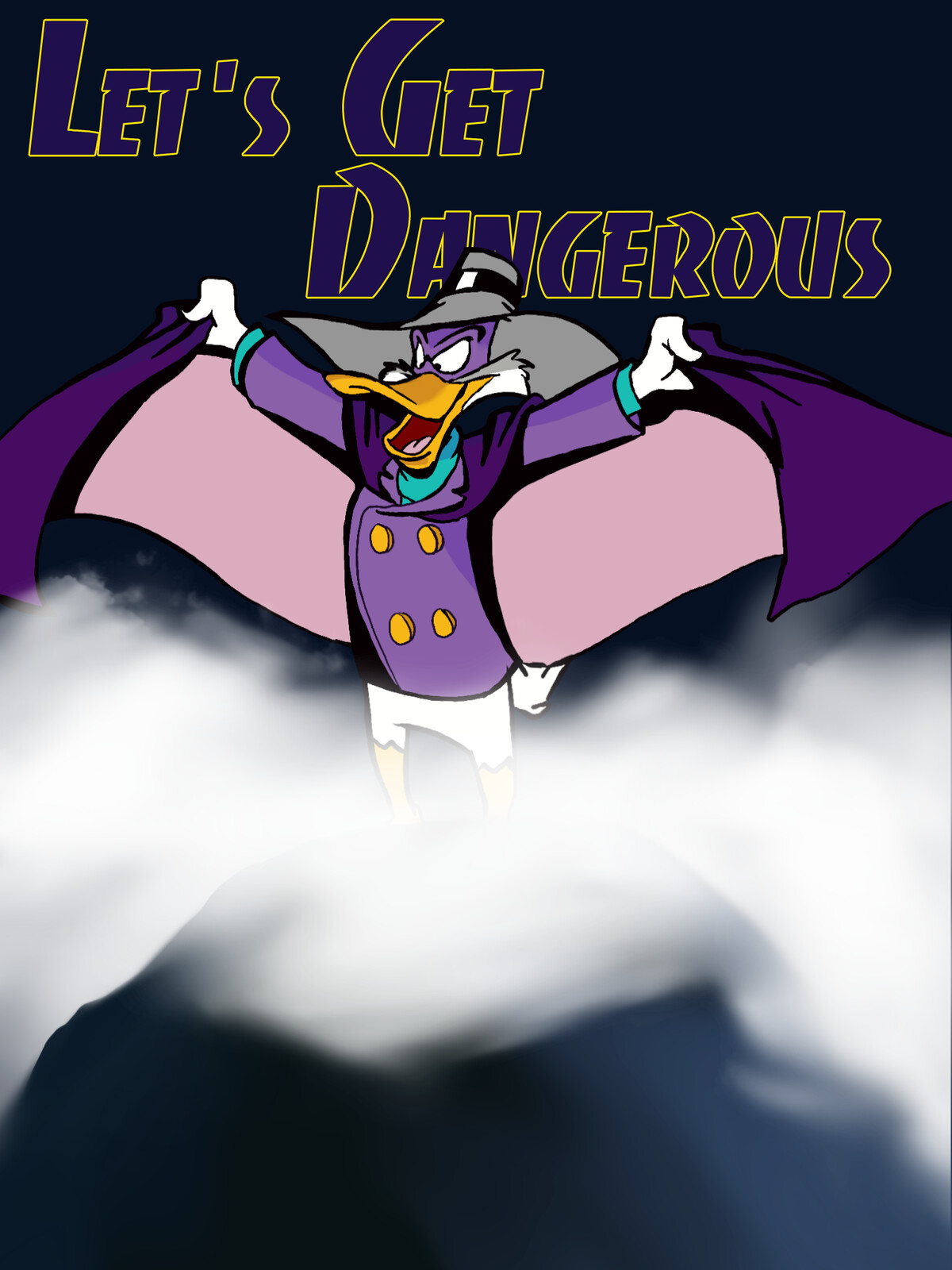 An old piece I did of Darkwing Duck. 