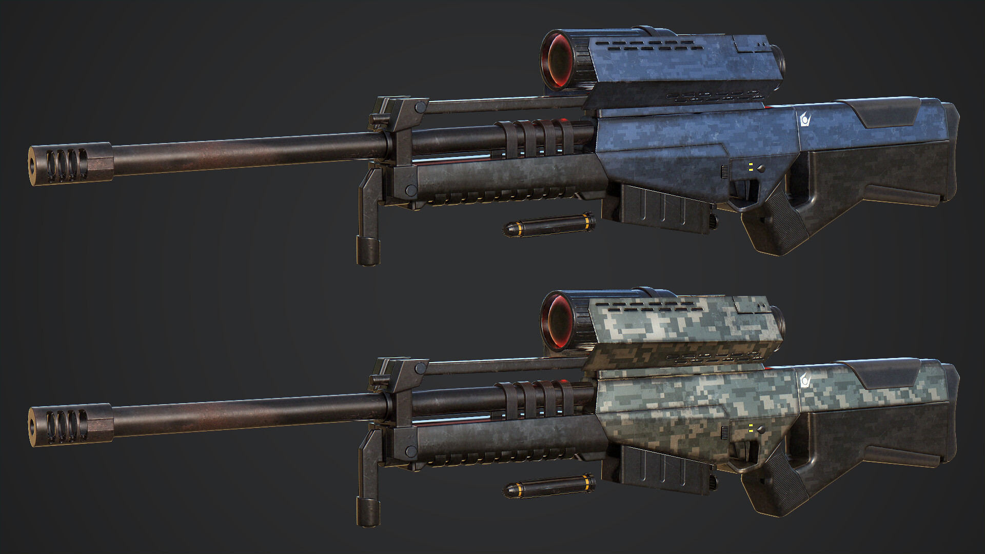 ArtStation Combine Sniper Rifle from Half Life, Reza Wicaksono
