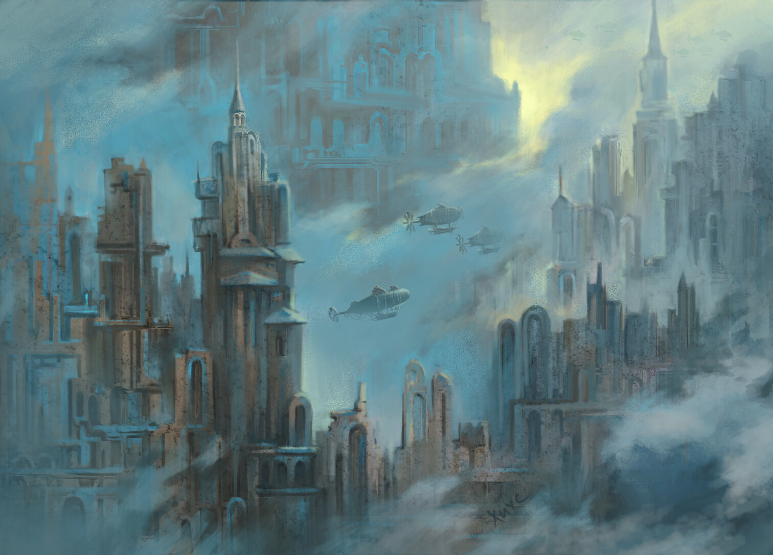 ArtStation - Утренний город