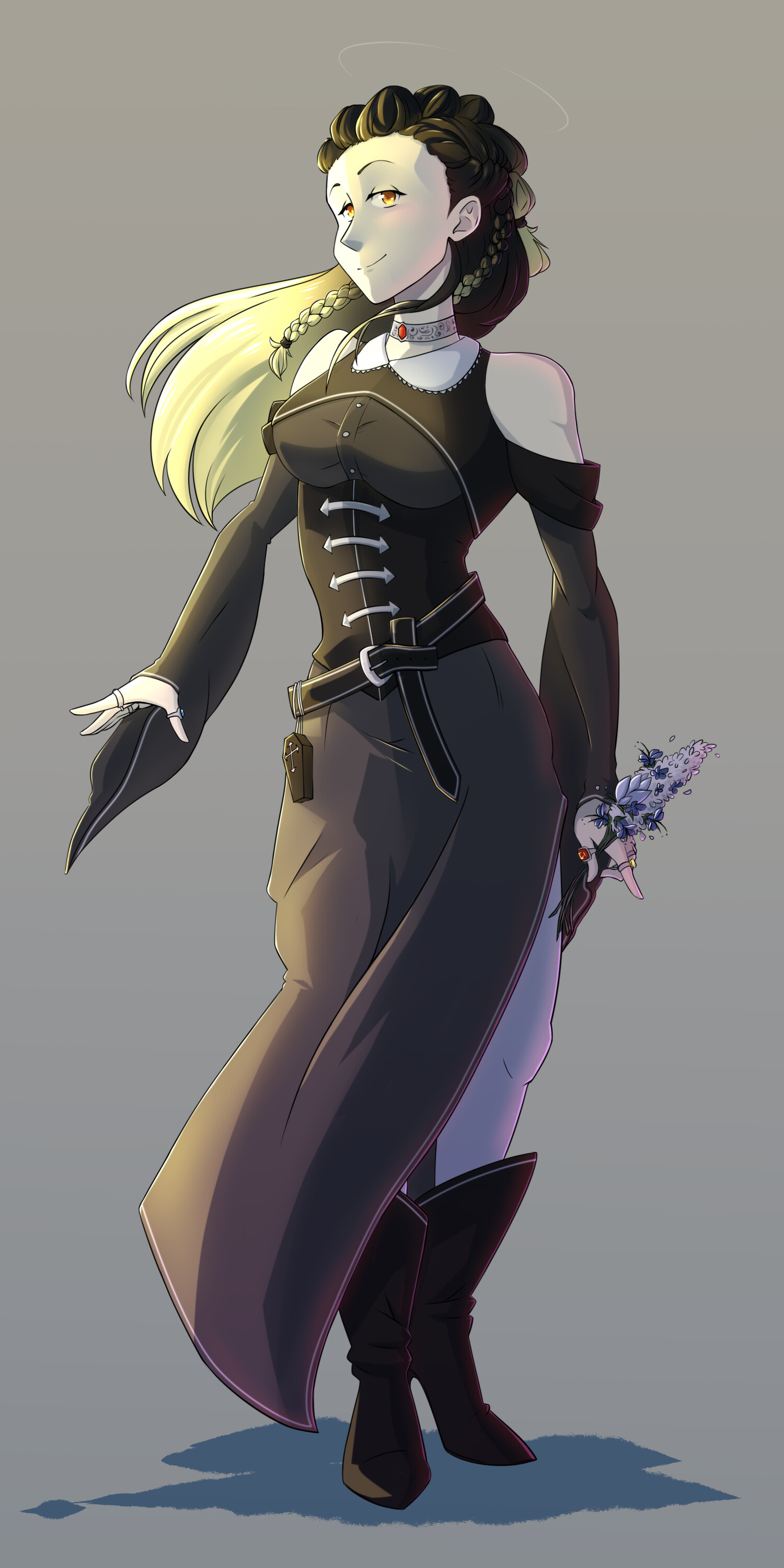 ArtStation Rhalla Aasimar Grave Cleric