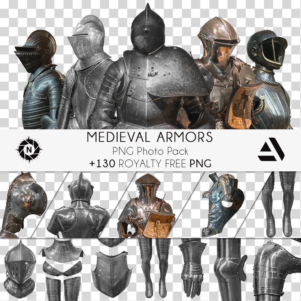 PNG Photo Pack: Medieval Armors

https://www.artstation.com/a/165715