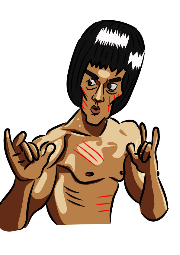 Bruce Lee in Enter The Dragon