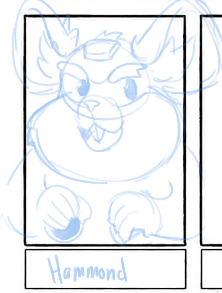 Extra sketch not chosen for the final. 