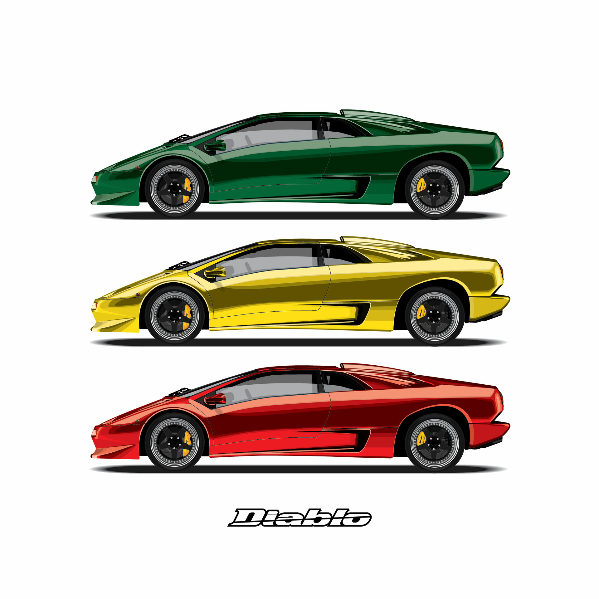 Lamborghini Diablo Taillight