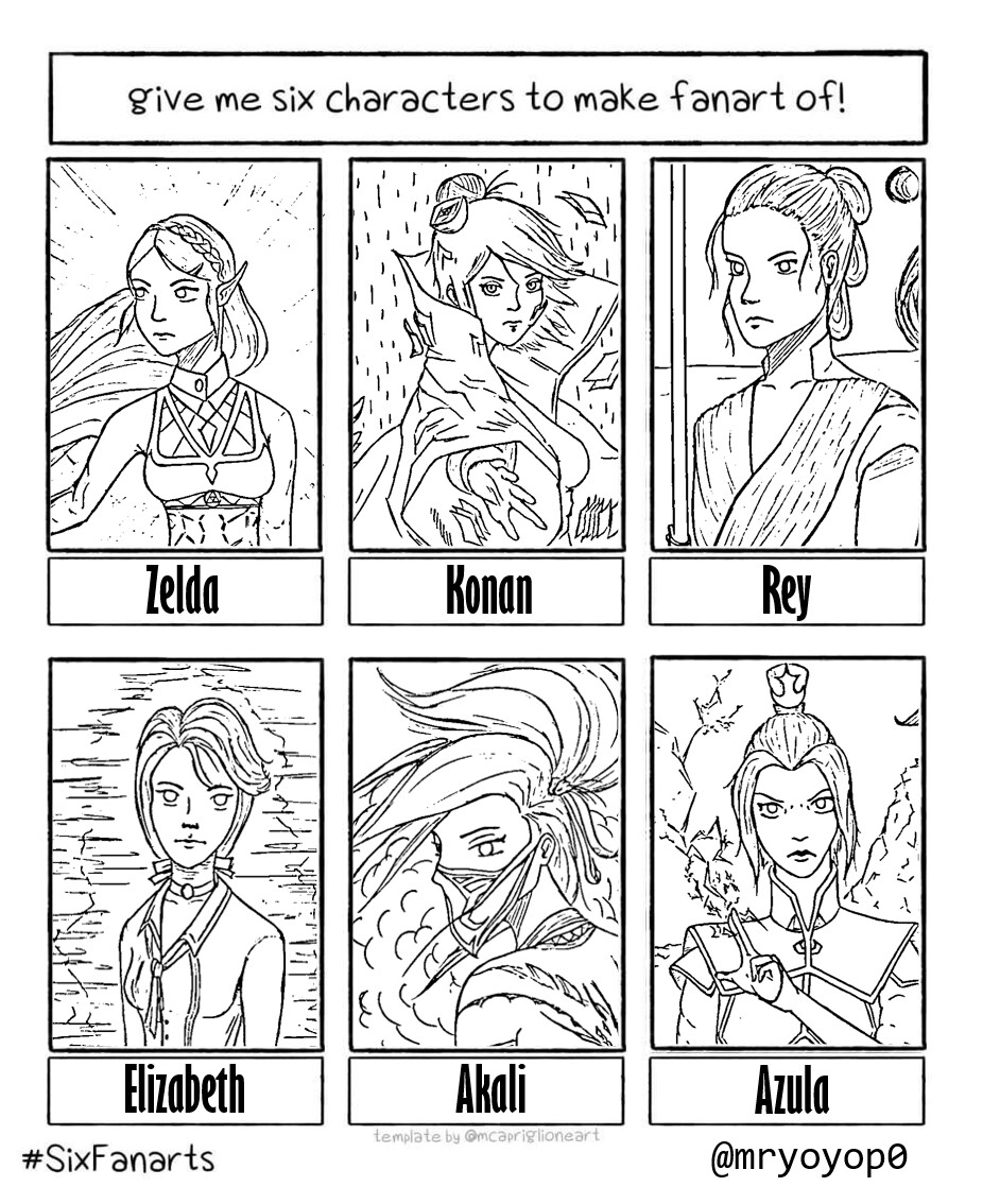 6 Fanarts Template prntbl concejomunicipaldechinu gov co