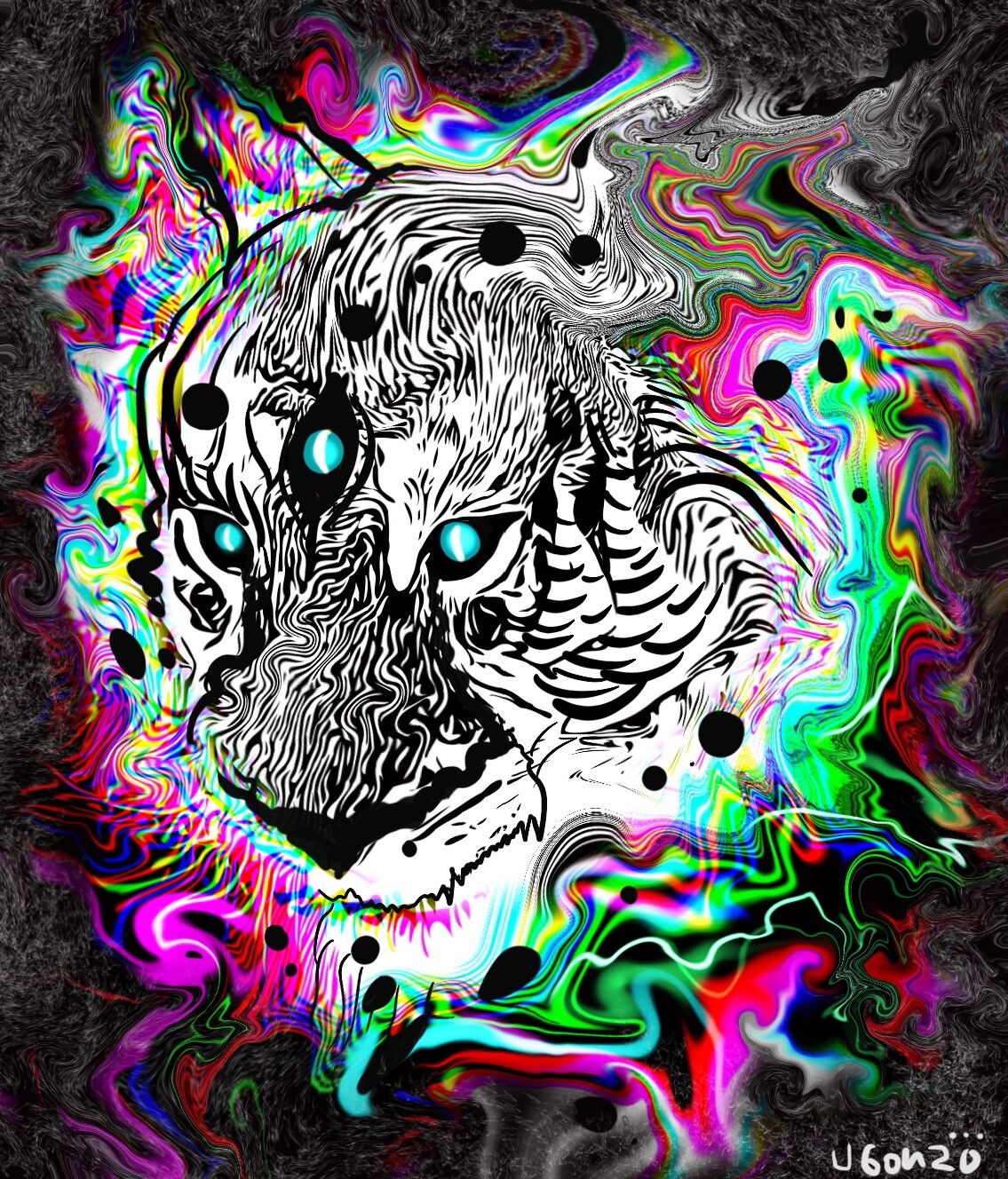 ArtStation Psychedelic tiger