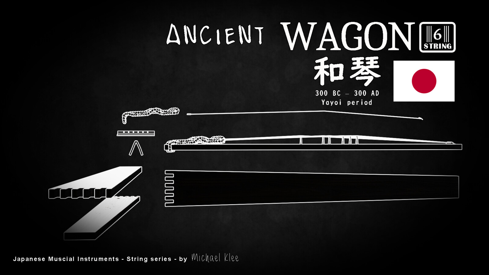 Wagon 和琴 Yamato-goto 大和琴 Japanese Ancient String Instrument Construction