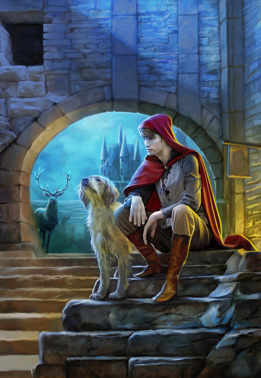 COVER BOOK FRONT The Farseer Trilogy - ASSASSIN'S APPRENTICE - DIGITAL PAINTING 2020