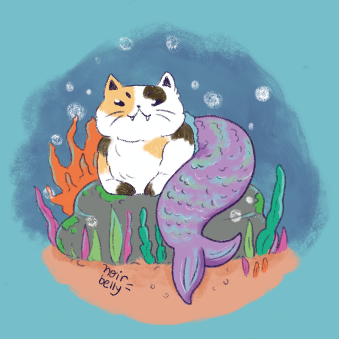 ArtStation - Mermaid Cat