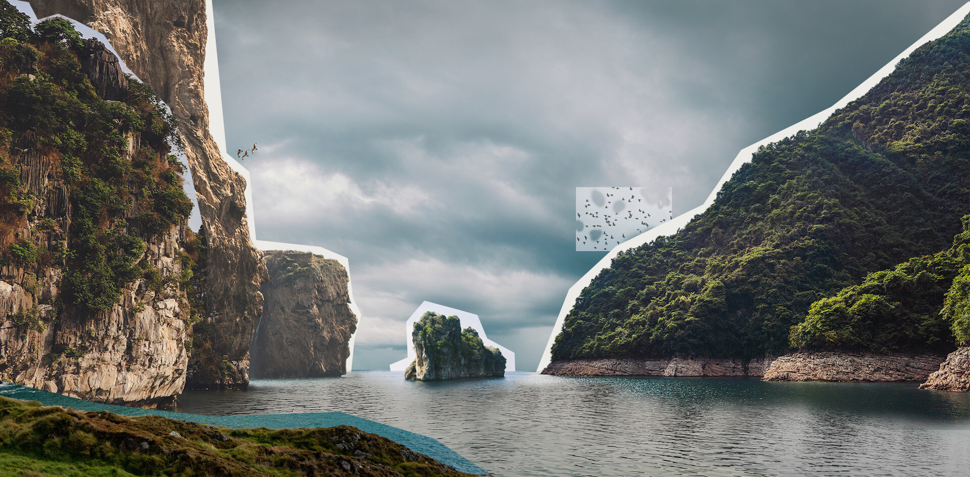 Artstation Lagoon Matte Painting Alessio Pontolillo