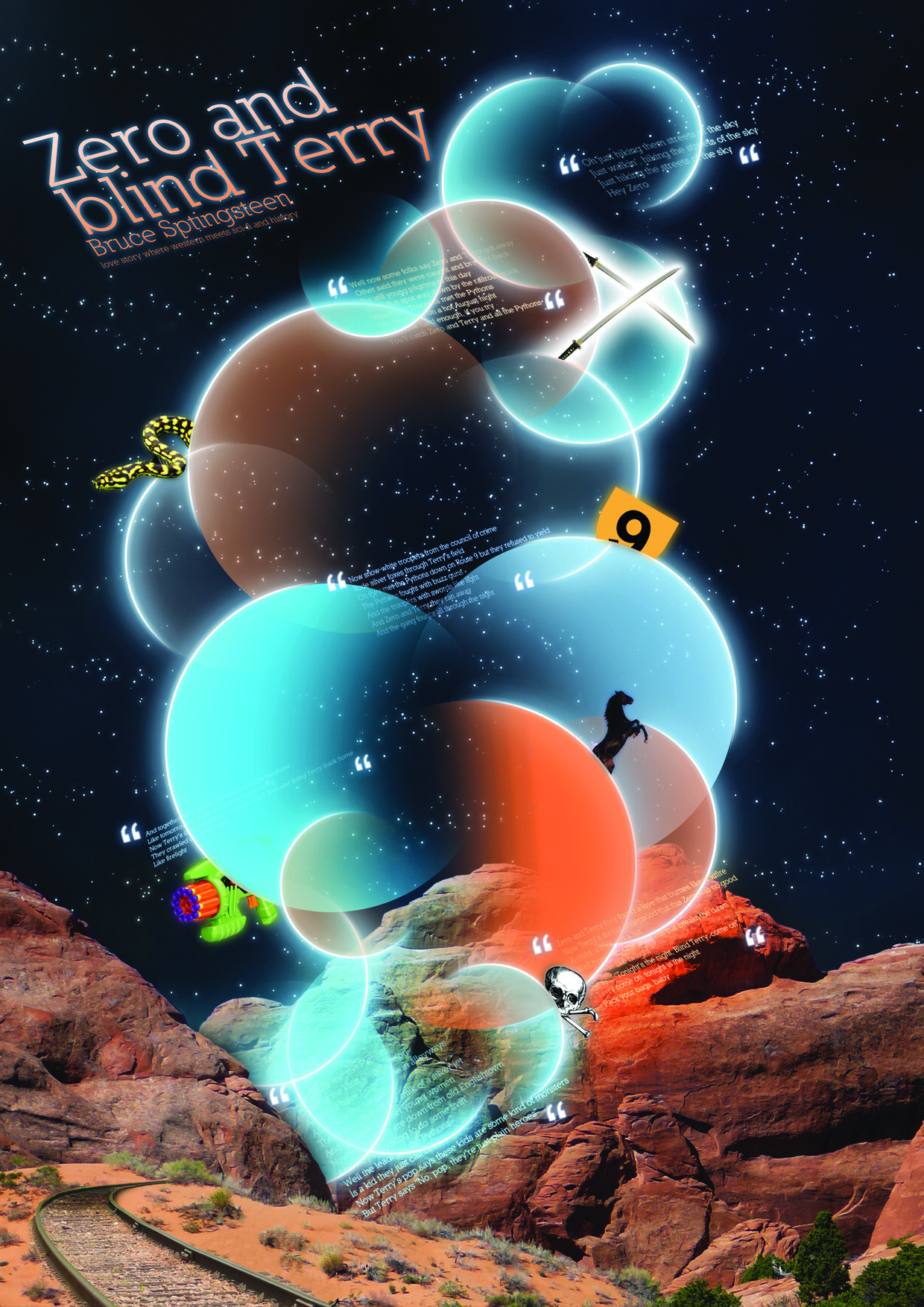 ArtStation Zero and blind Terry Bruce Springsteen